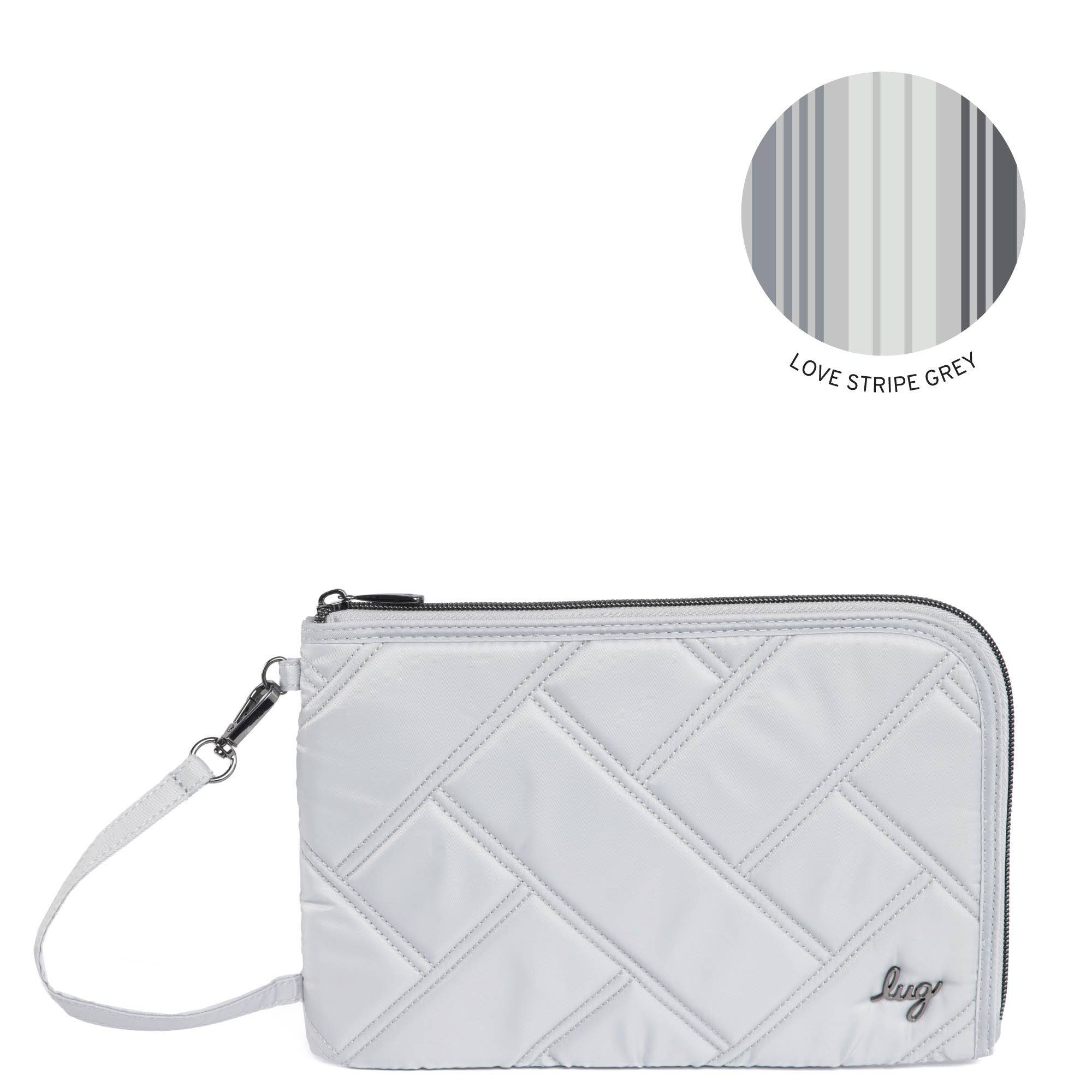 Halfpipe Zip Wristlet Wallet - CLOUD GREY - HALFPIPE-CLOUDGREY