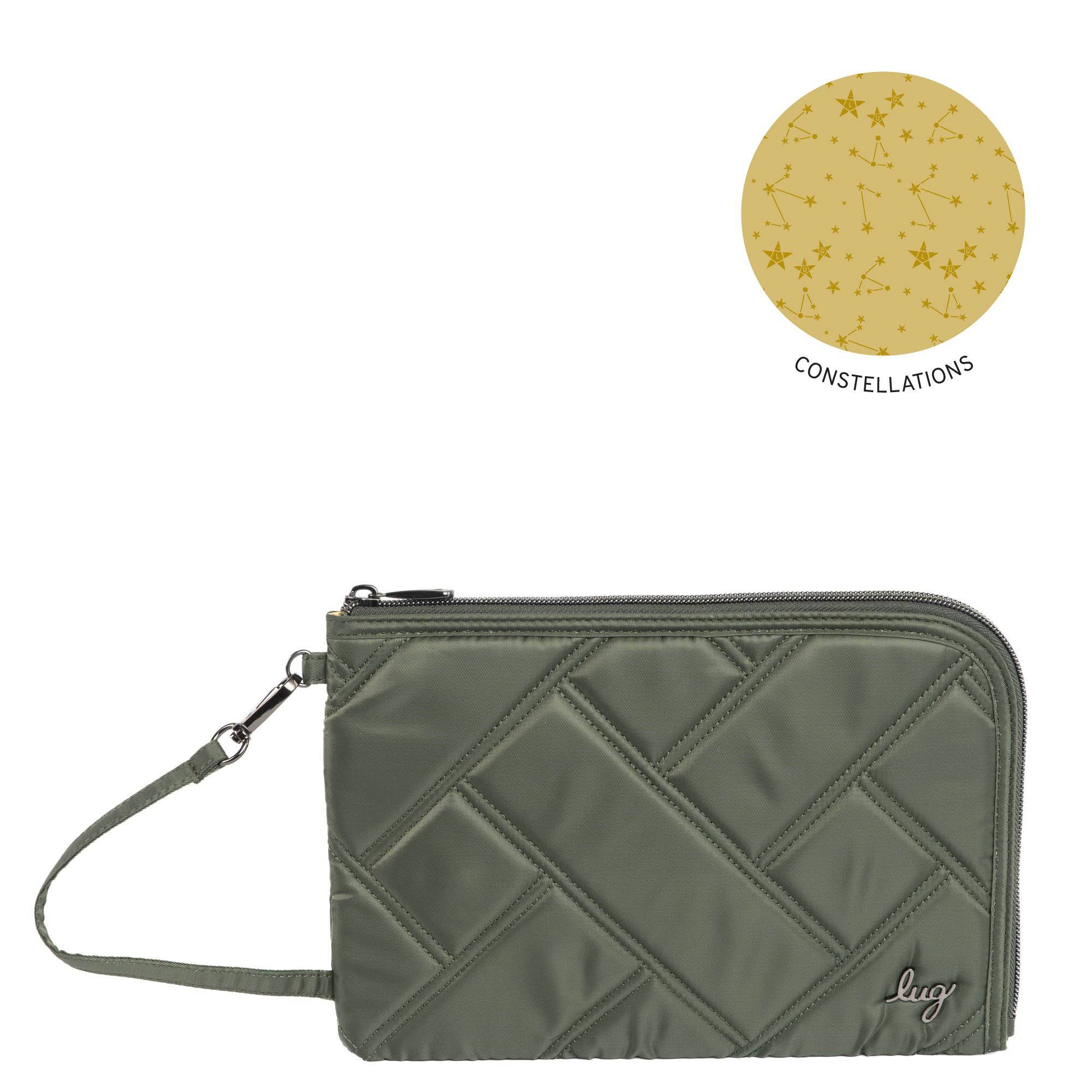 Halfpipe Zip Wristlet Wallet - OLIVE GREEN - HALFPIPE-OLIVE-GREEN