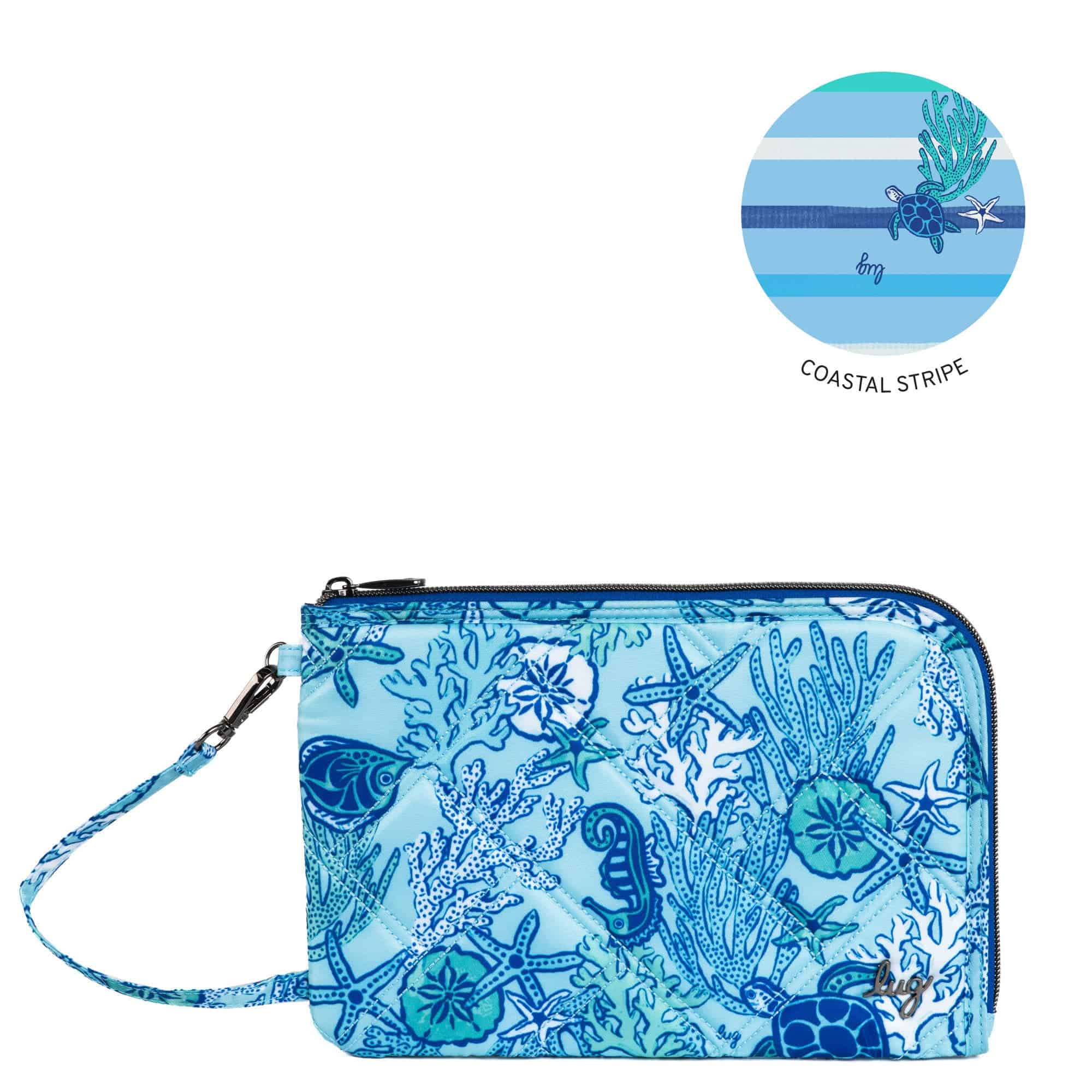 Halfpipe Zip Wristlet Wallet - SEALIFE BLUE - HALFPIPE-SEALIFE