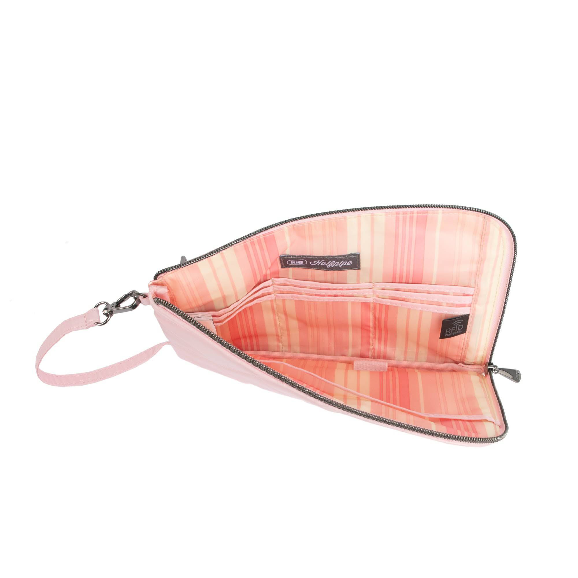 Halfpipe Zip Wristlet Wallet - BUBBLE PINK - Halfpipe_BubblePink_04