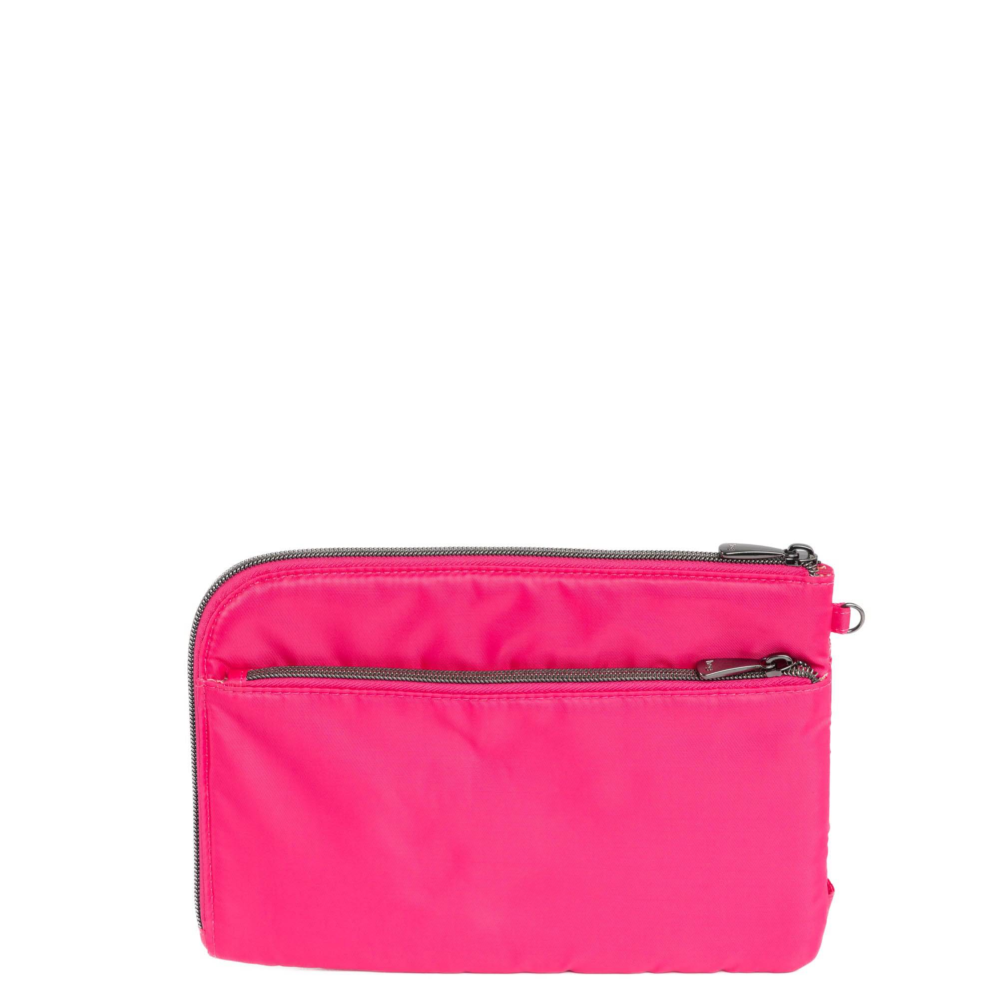 Halfpipe Zip Wristlet Wallet - ROSETTE PINK - Halfpipe_RosettePink_03