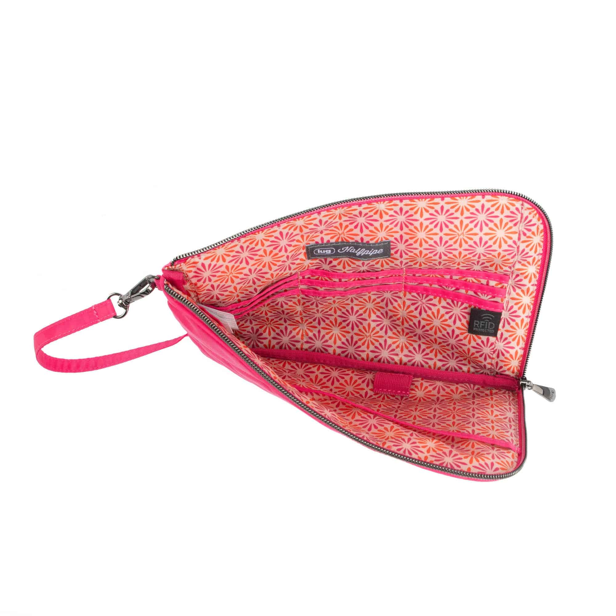 Halfpipe Zip Wristlet Wallet - ROSETTE PINK - Halfpipe_RosettePink_04