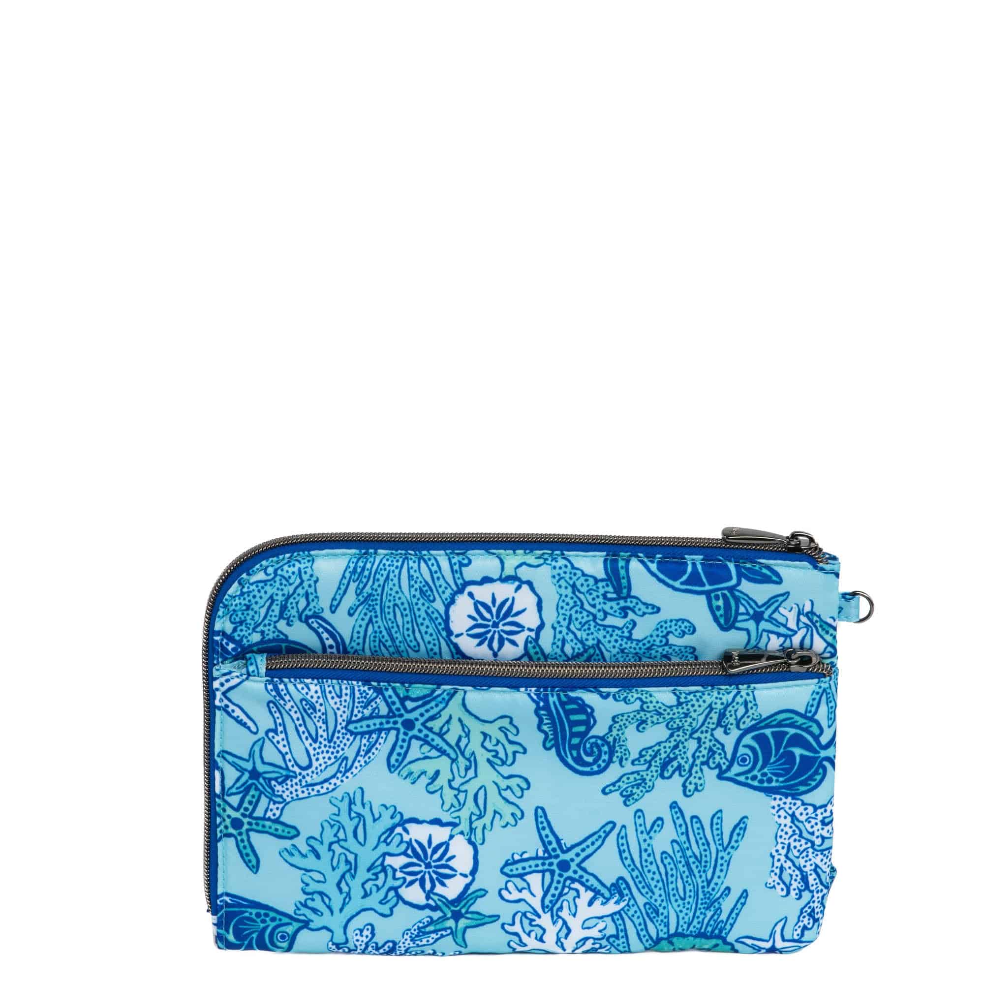 Halfpipe Zip Wristlet Wallet - SEALIFE BLUE - Halfpipe_SealifeBlue_03