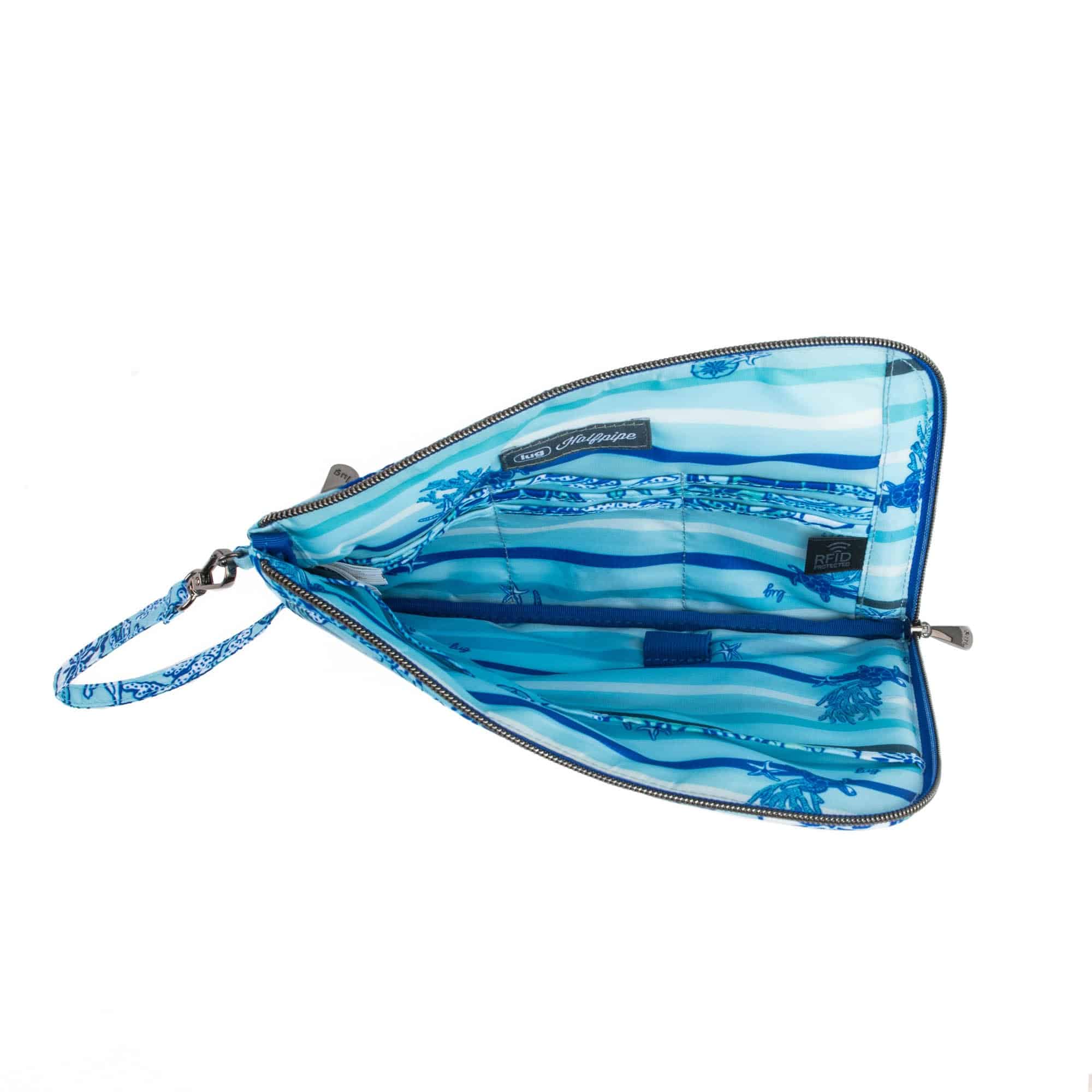 Halfpipe Zip Wristlet Wallet - SEALIFE BLUE - Halfpipe_SealifeBlue_04