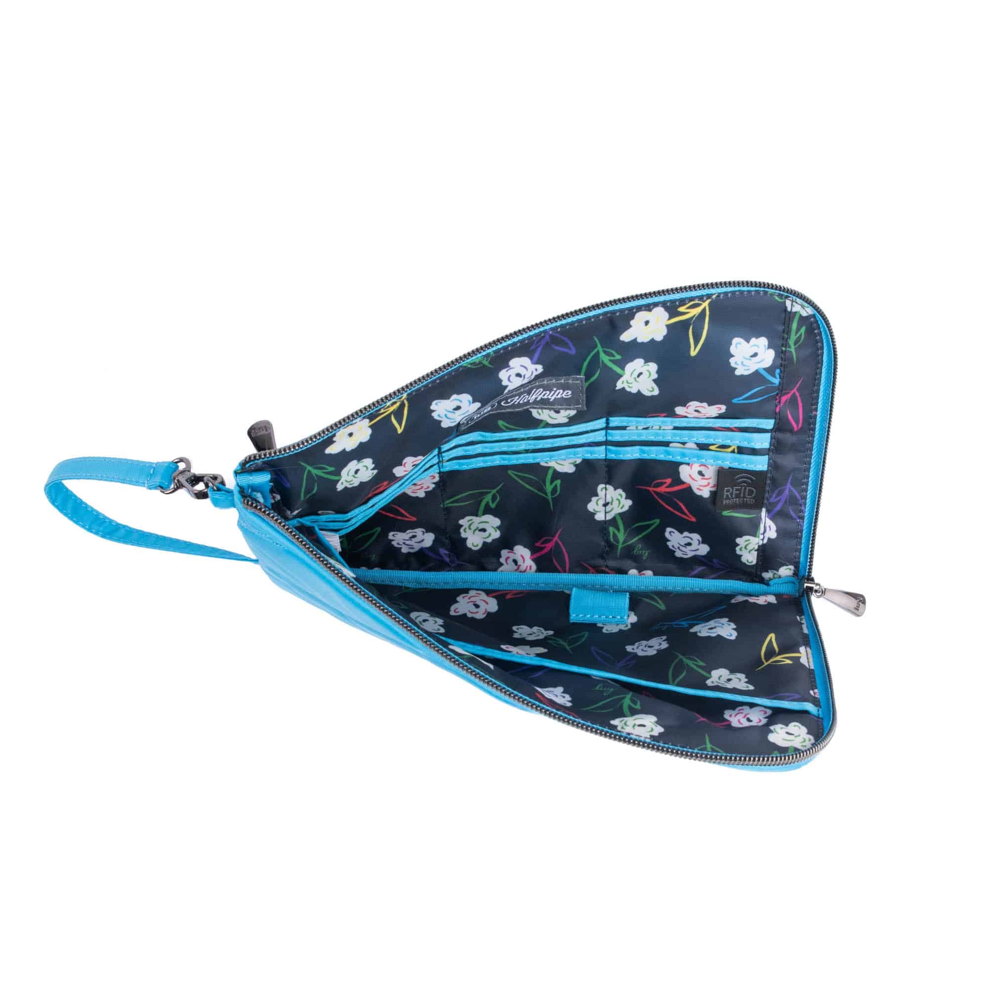 Halfpipe Zip Wristlet Wallet - SKY - Halfpipe_SkyNeon_04