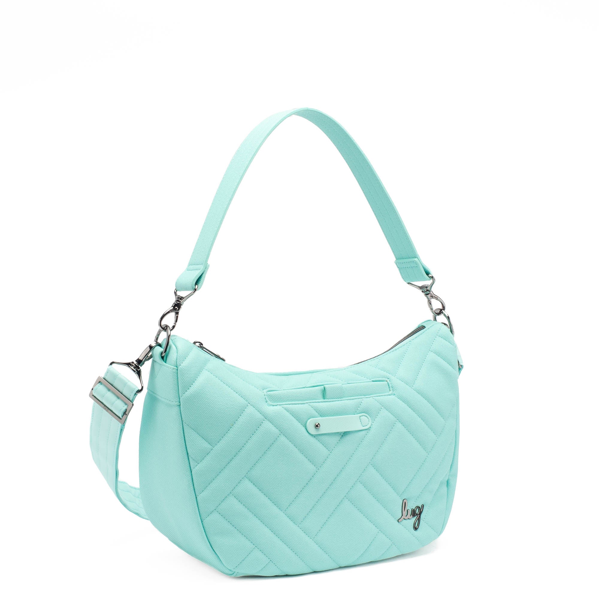 Harmony Matte Luxe VL Crossbody Bag - AQUAMARINE BLUE - Harmony_MatteLuxe_AquamarineBlue_02