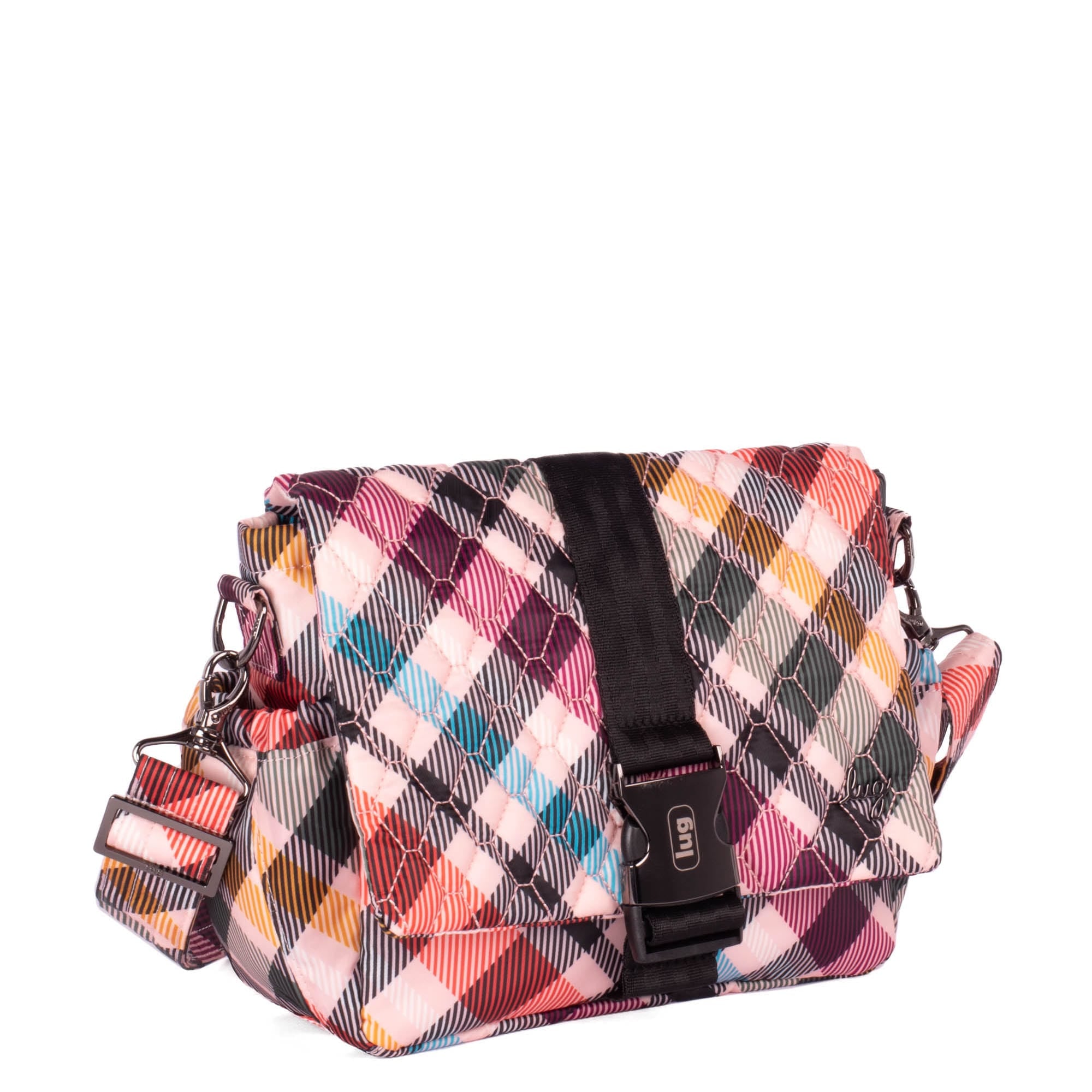 Harness Crossbody Bag - PINK PLAID - Harness_PinkPlaid_02