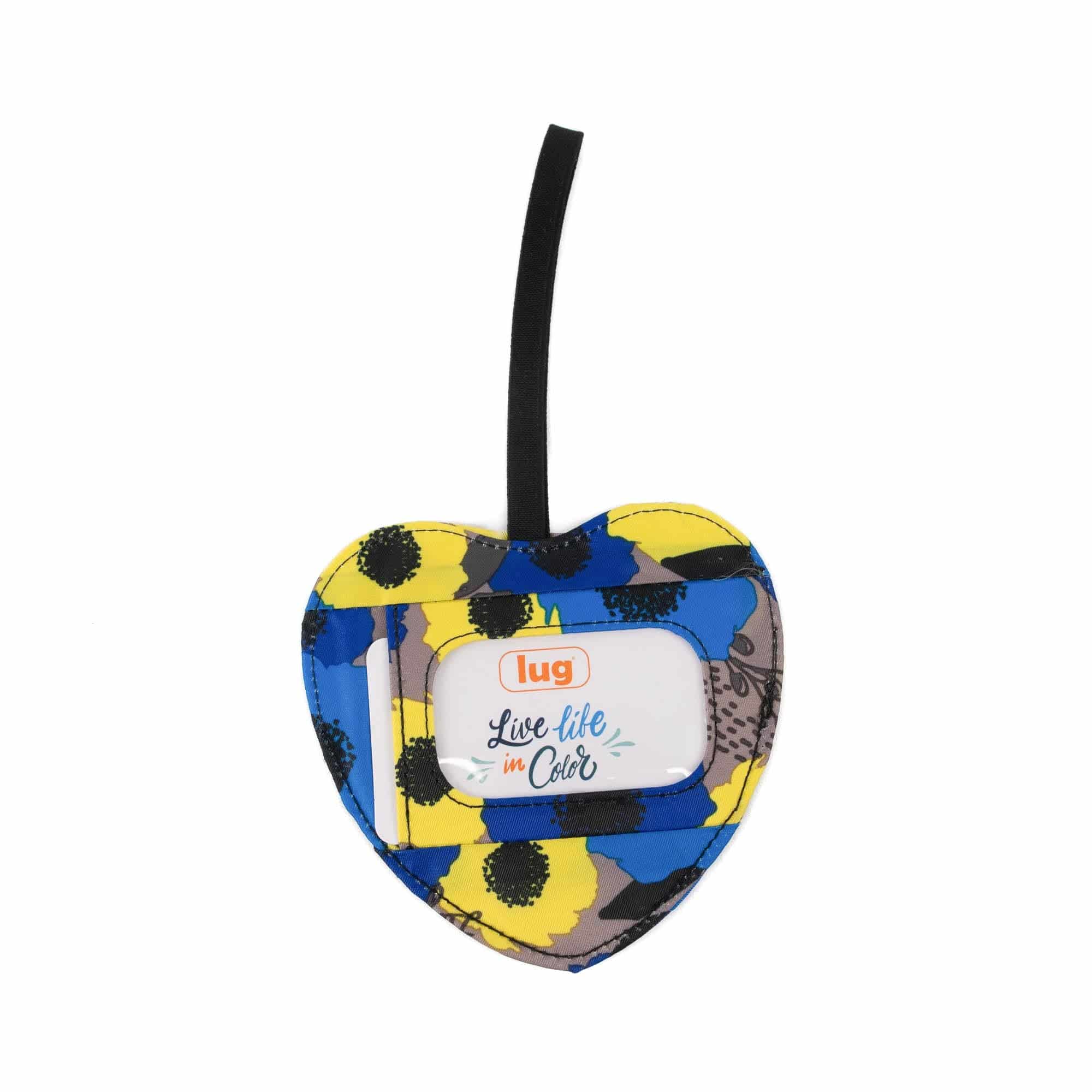 Heart Luggage Tag - PEONY BLUE - HeartLuggageTag_PeonyBlue_02
