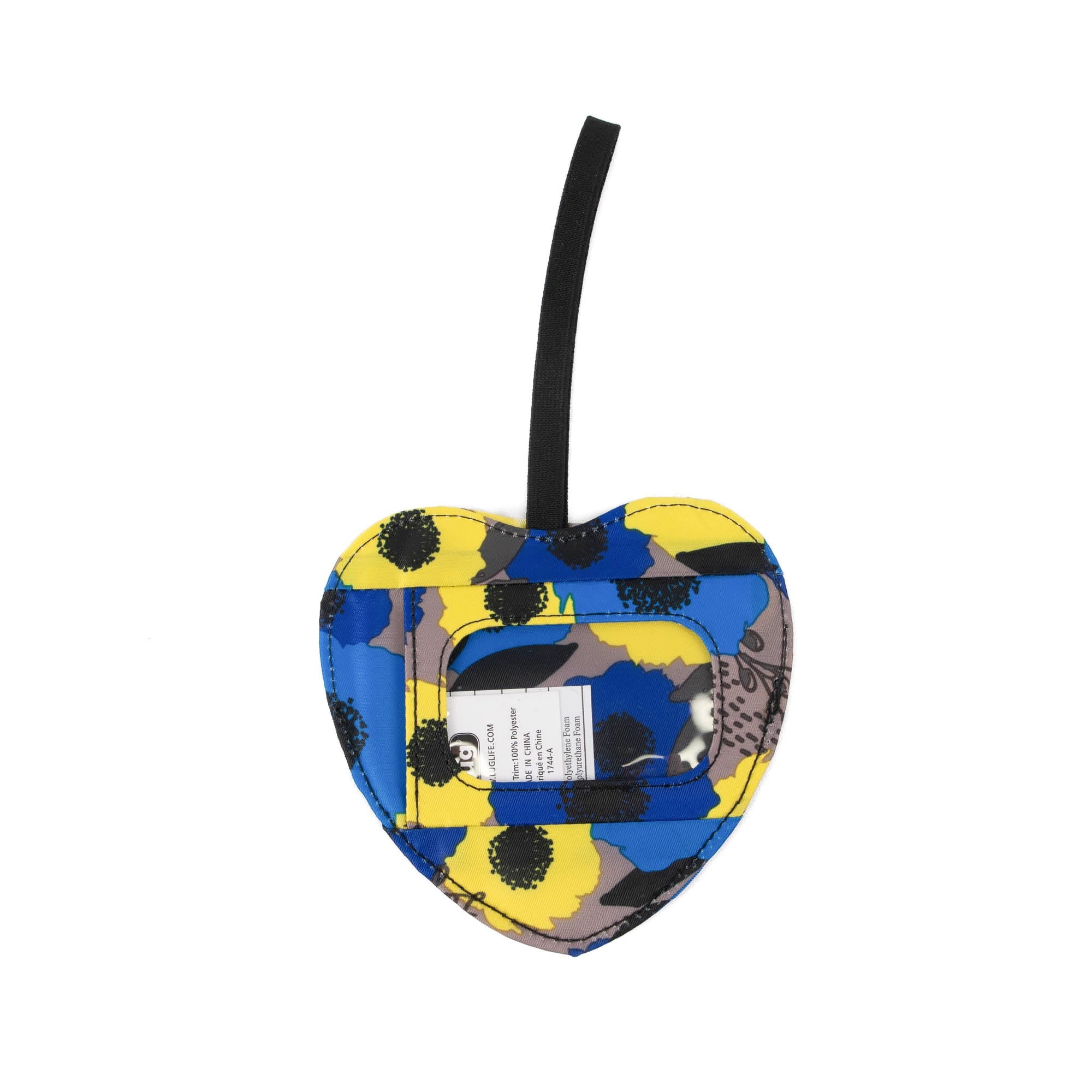 Heart Luggage Tag - PEONY BLUE - HeartLuggageTag_PeonyBlue_03