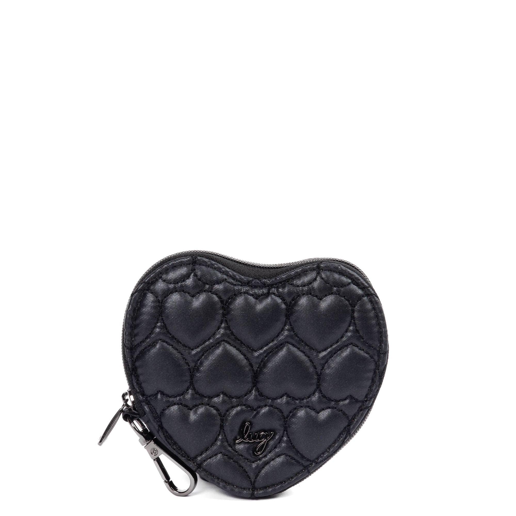 Heart Pouch - METALLIC BLACK - HeartPouch_MetallicBlack_012