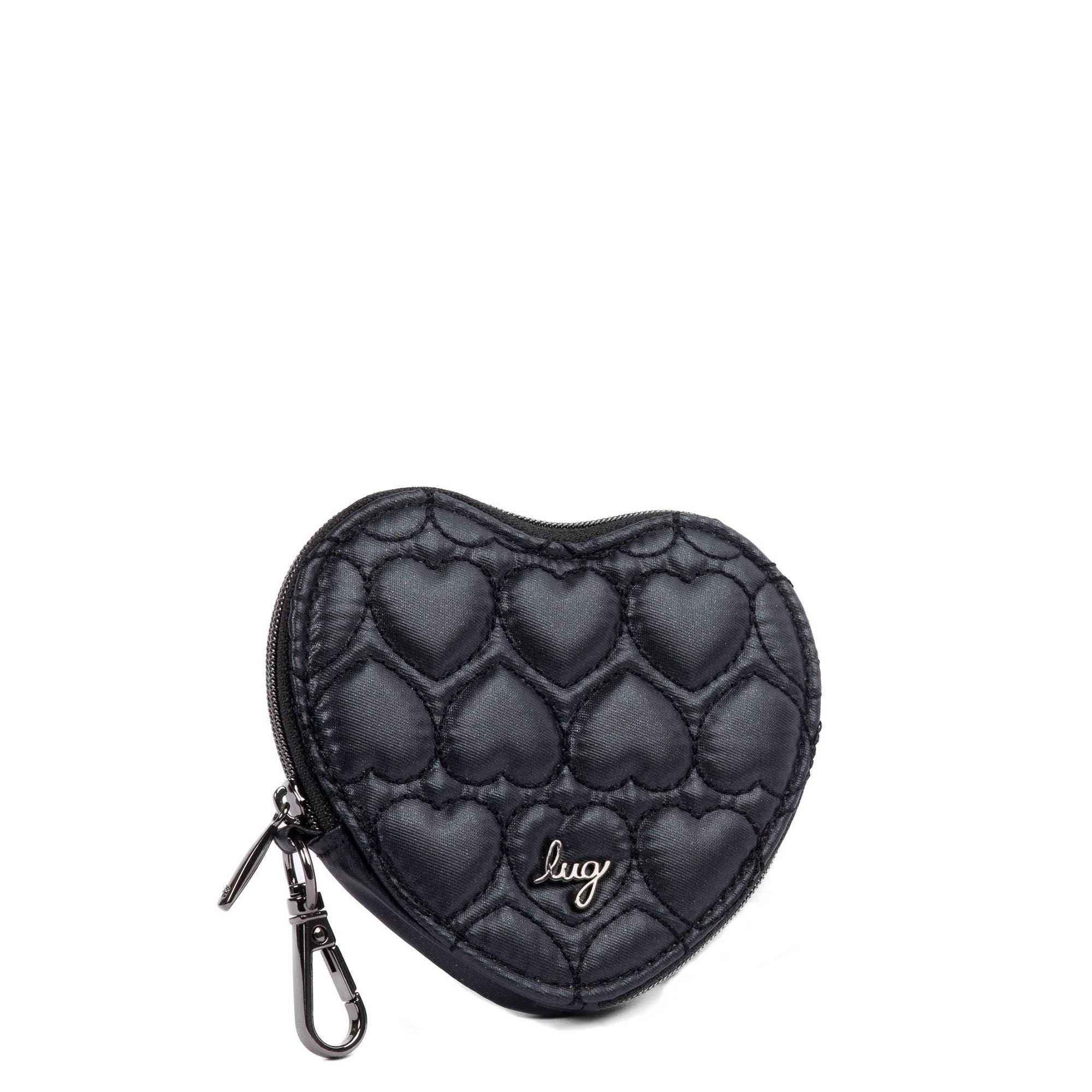 Heart Pouch - METALLIC BLACK - HeartPouch_MetallicBlack_022