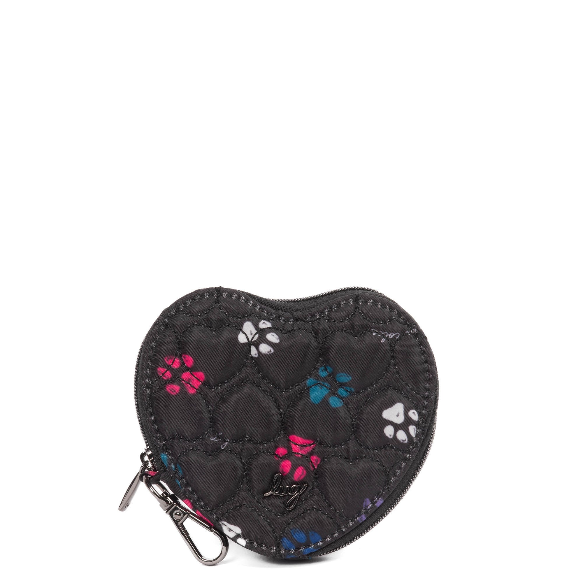 Heart Pouch - PAWS BLACK - HeartPouch_PawsBlack_012