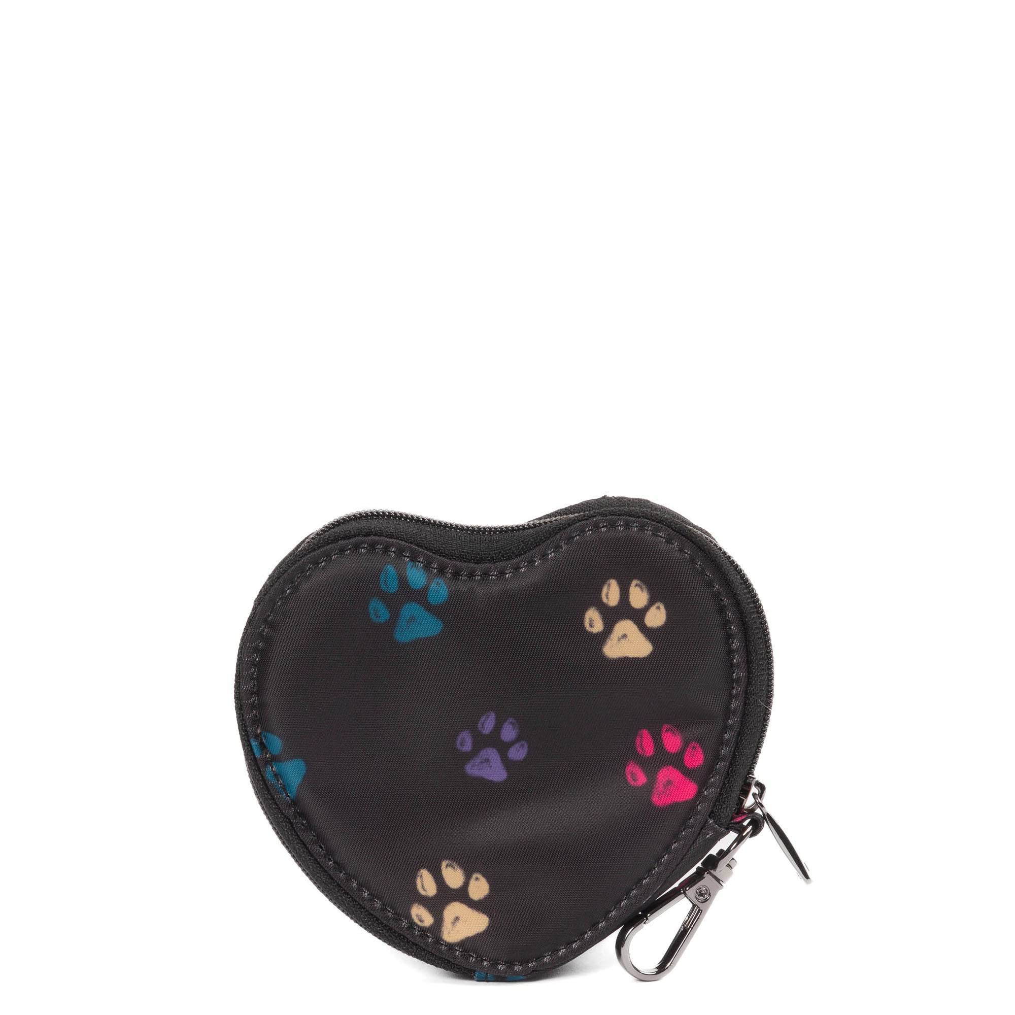 Heart Pouch - PAWS BLACK - HeartPouch_PawsBlack_032