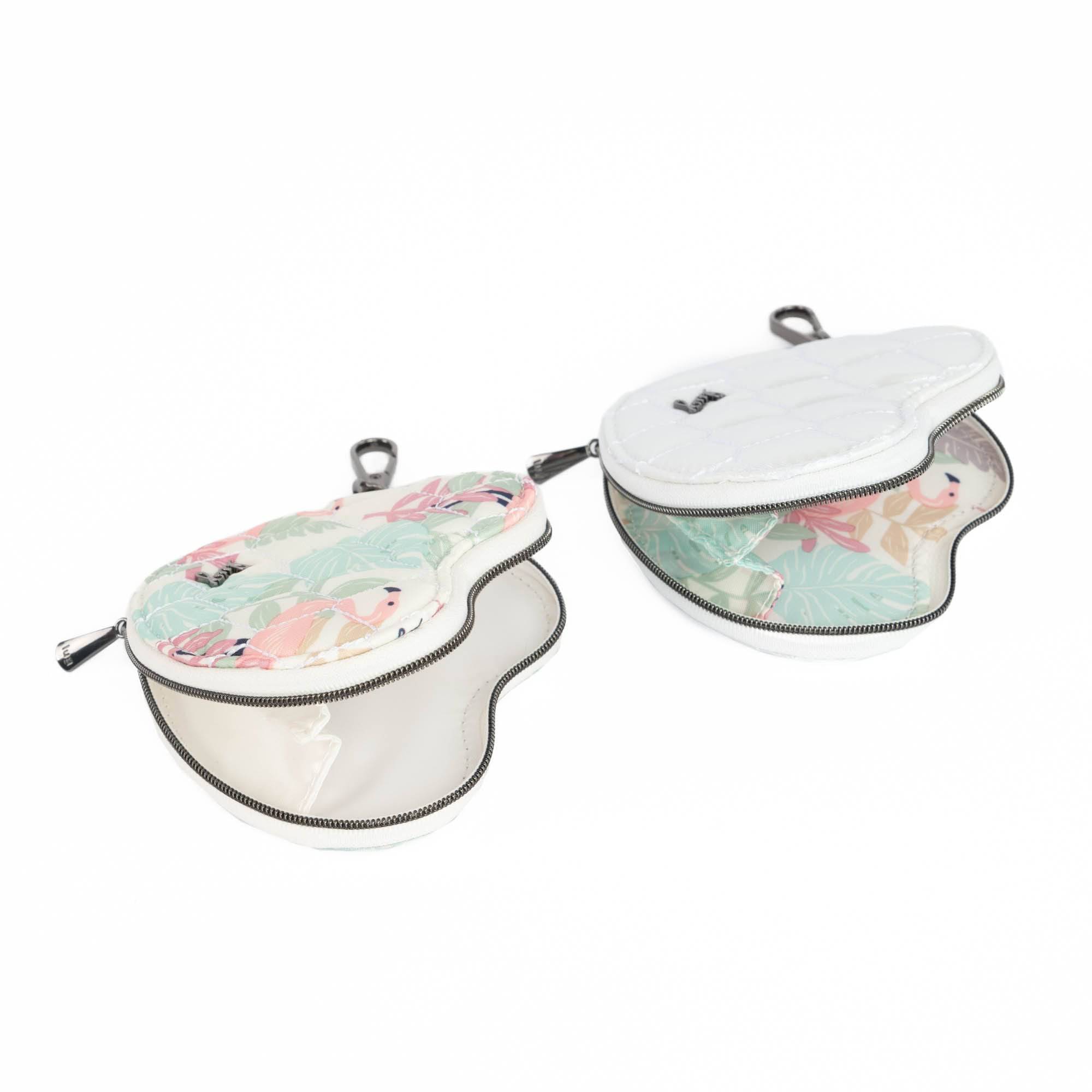 Heart Pouch 2pc Set - METALLIC DIAMOND FLAMINGO FOLIAGE - HeartPouches2PCS_FlamingoFoliage_MetallicDiamond_03_8500f832-7f1e-4e37-bf4b-bbc16f18859a