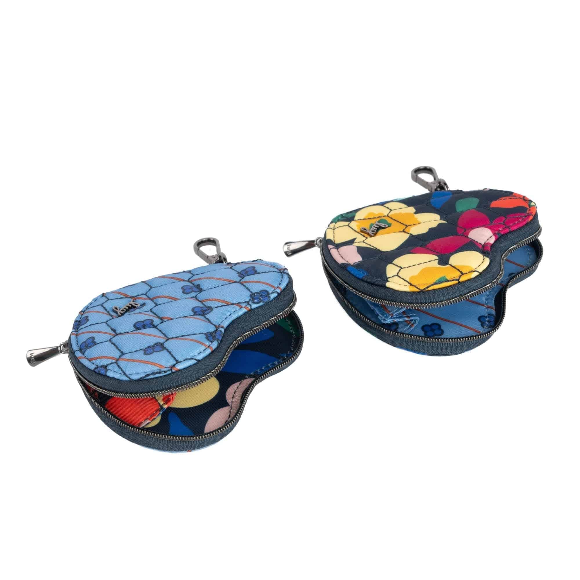 Heart Pouch 2pc Set - WILDFLOWER XL INDIGO GEO FLORA GRID - HeartPouches2PCS_GeoGridFlora_WildflowerXLIndigo_03_e7c9b068-543b-4470-a16d-df3c13ace1c0