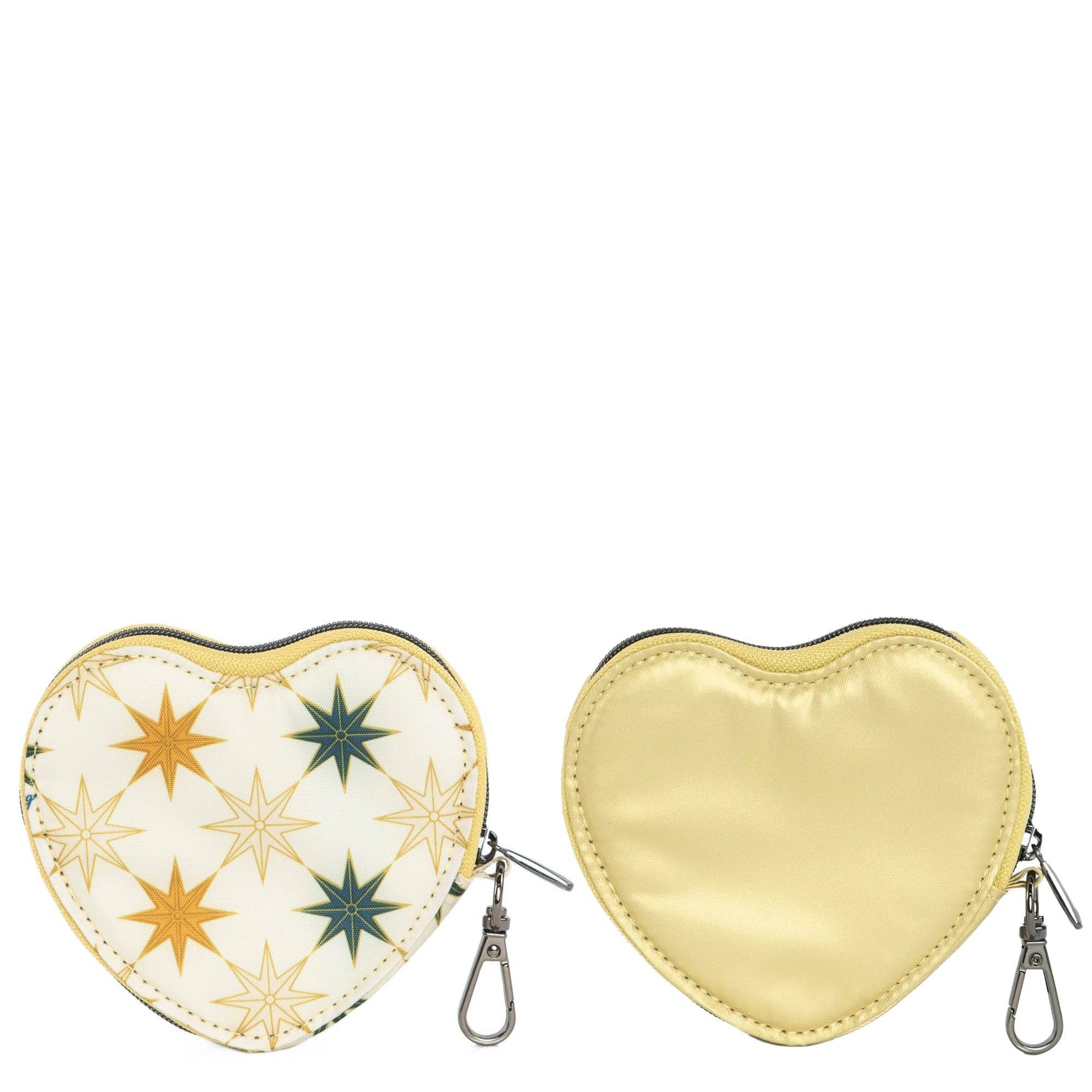 Heart Pouch 2pc Set - METALLIC GOLD NORTH STAR CREAM - HeartPouches2PCS_NorthstarCream_MetallicGold_02_d995e3a8-0d78-4222-a934-993995de395a