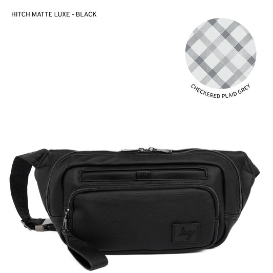 Hitch Matte Luxe VL Belt Bag - BLACK 2 - HitchML_Black_LL