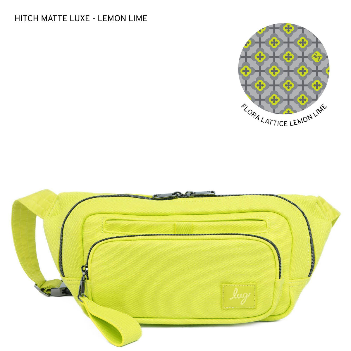 Hitch Matte Luxe VL Belt Bag - LEMON LIME - HitchML_LemonLime_LL