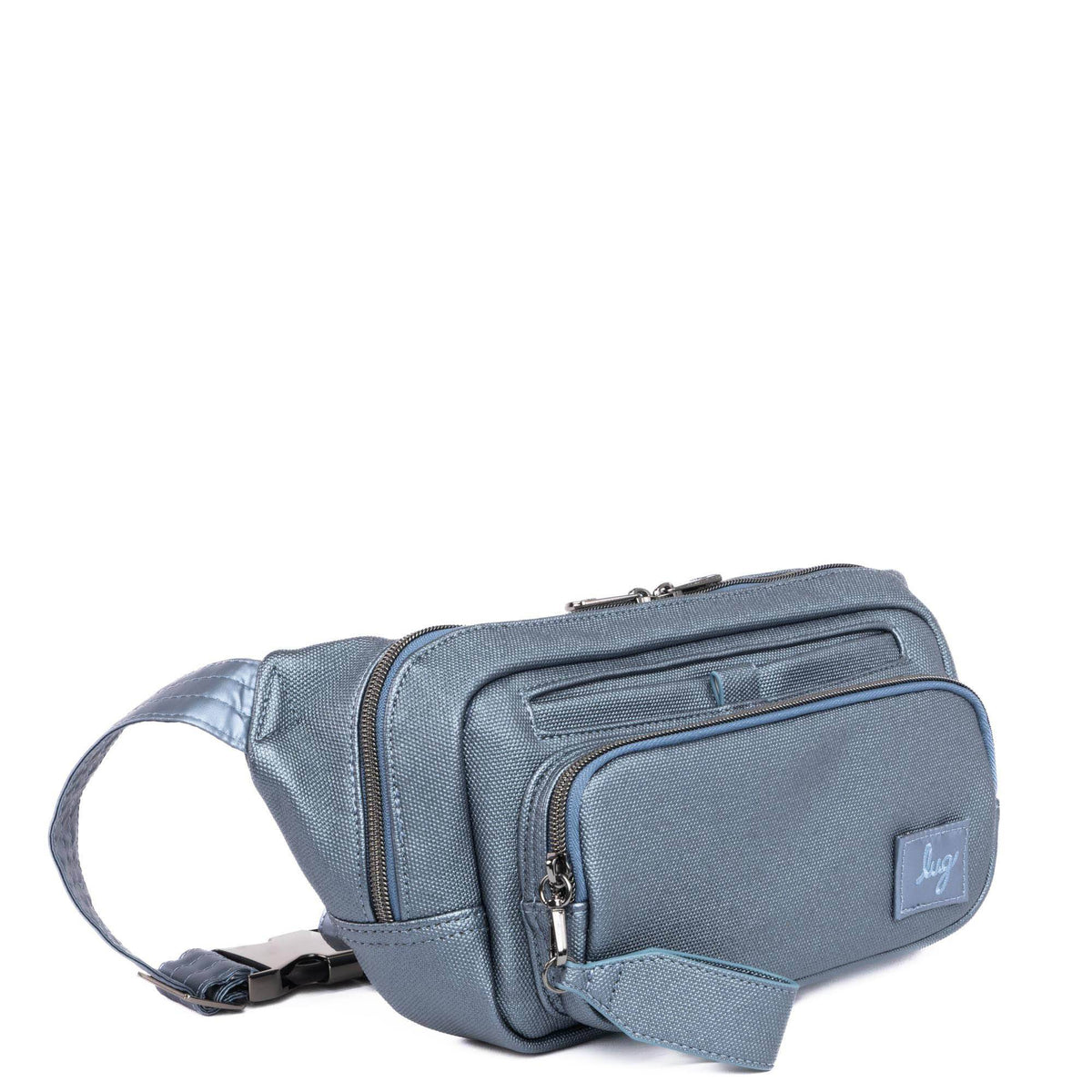 Hitch Matte Luxe VL Belt Bag - METALLIC BLUE MOON - HitchML_MetallicBluemoon_02