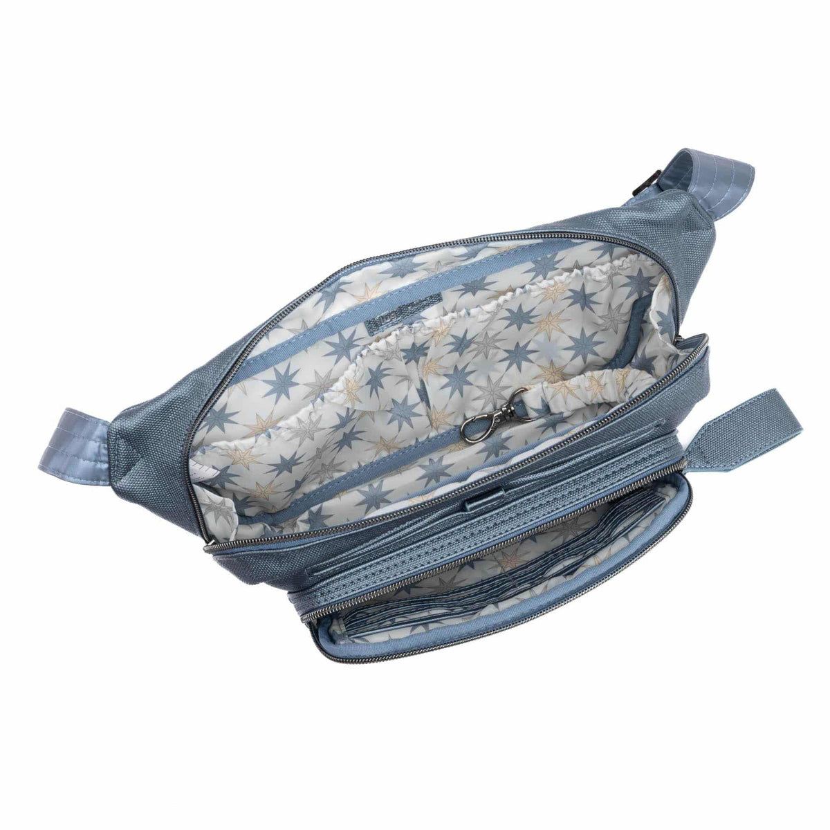 Hitch Matte Luxe VL Belt Bag - METALLIC BLUE MOON - HitchML_MetallicBluemoon_05