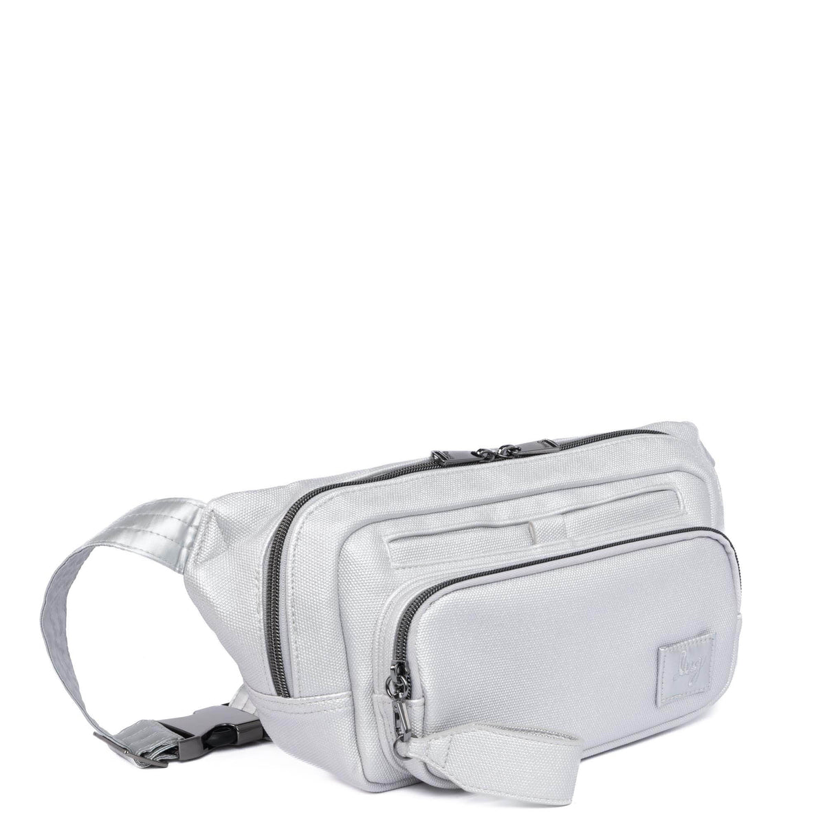 Hitch Matte Luxe VL Belt Bag - METALLIC SILVER - HitchML_MetallicSilver_02