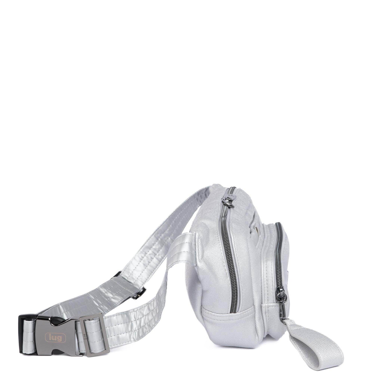 Hitch Matte Luxe VL Belt Bag - METALLIC SILVER - HitchML_MetallicSilver_03