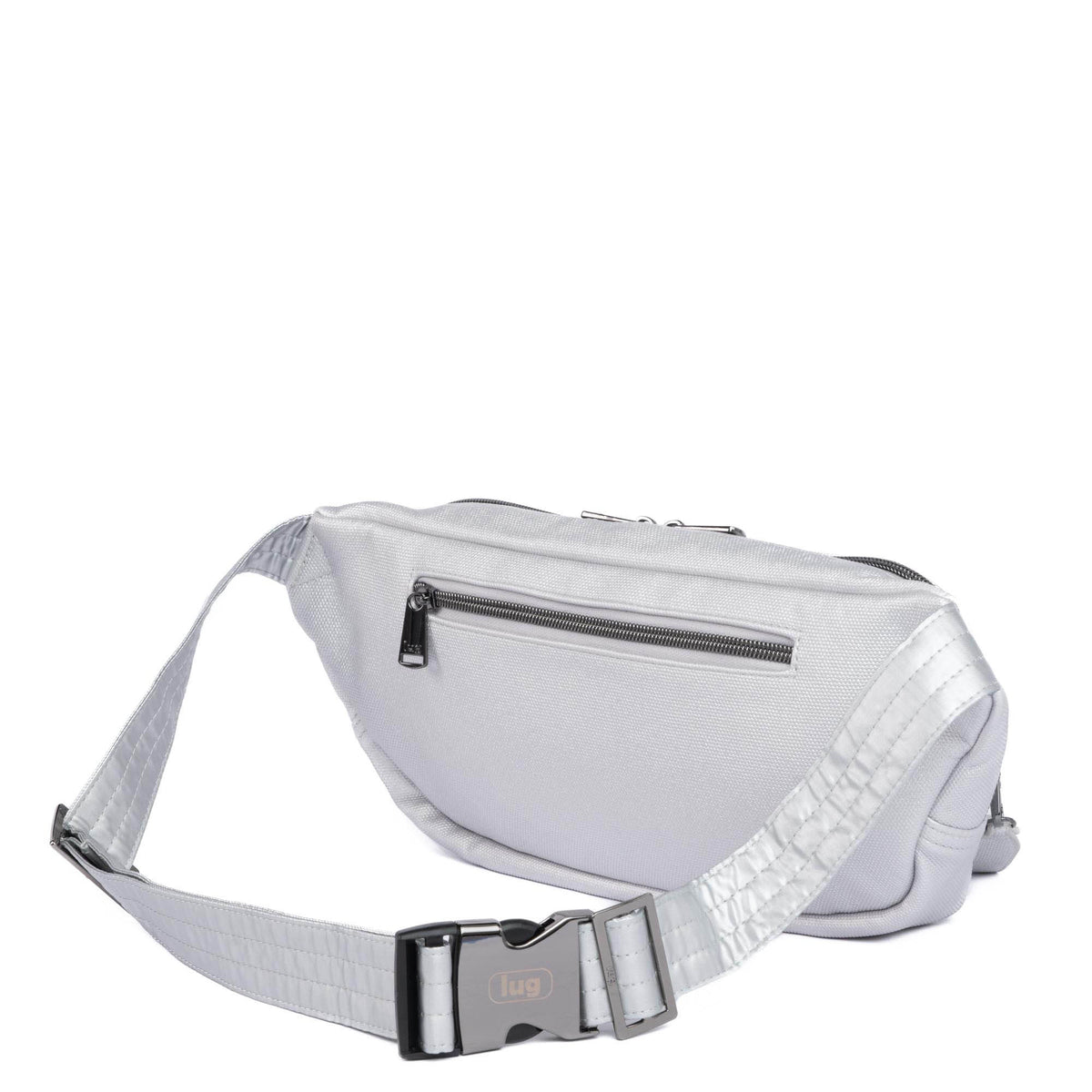 Hitch Matte Luxe VL Belt Bag - METALLIC SILVER - HitchML_MetallicSilver_04