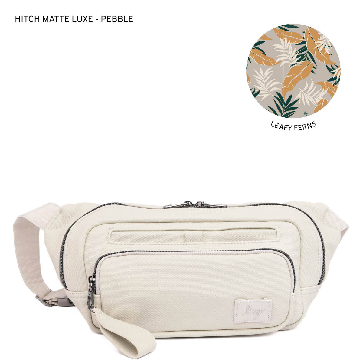 Hitch Matte Luxe VL Belt Bag - PEBBLE 2 - HitchML_Pebble_LL