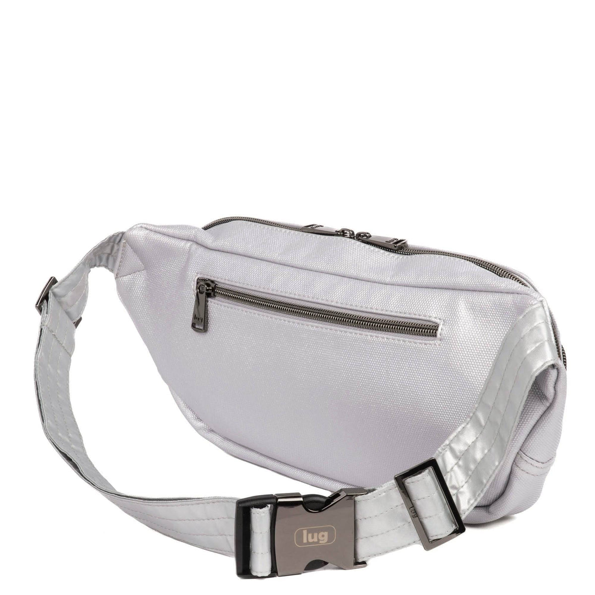 Hitch Matte Luxe VL Belt Bag - SILVER - HitchML_Silver_03