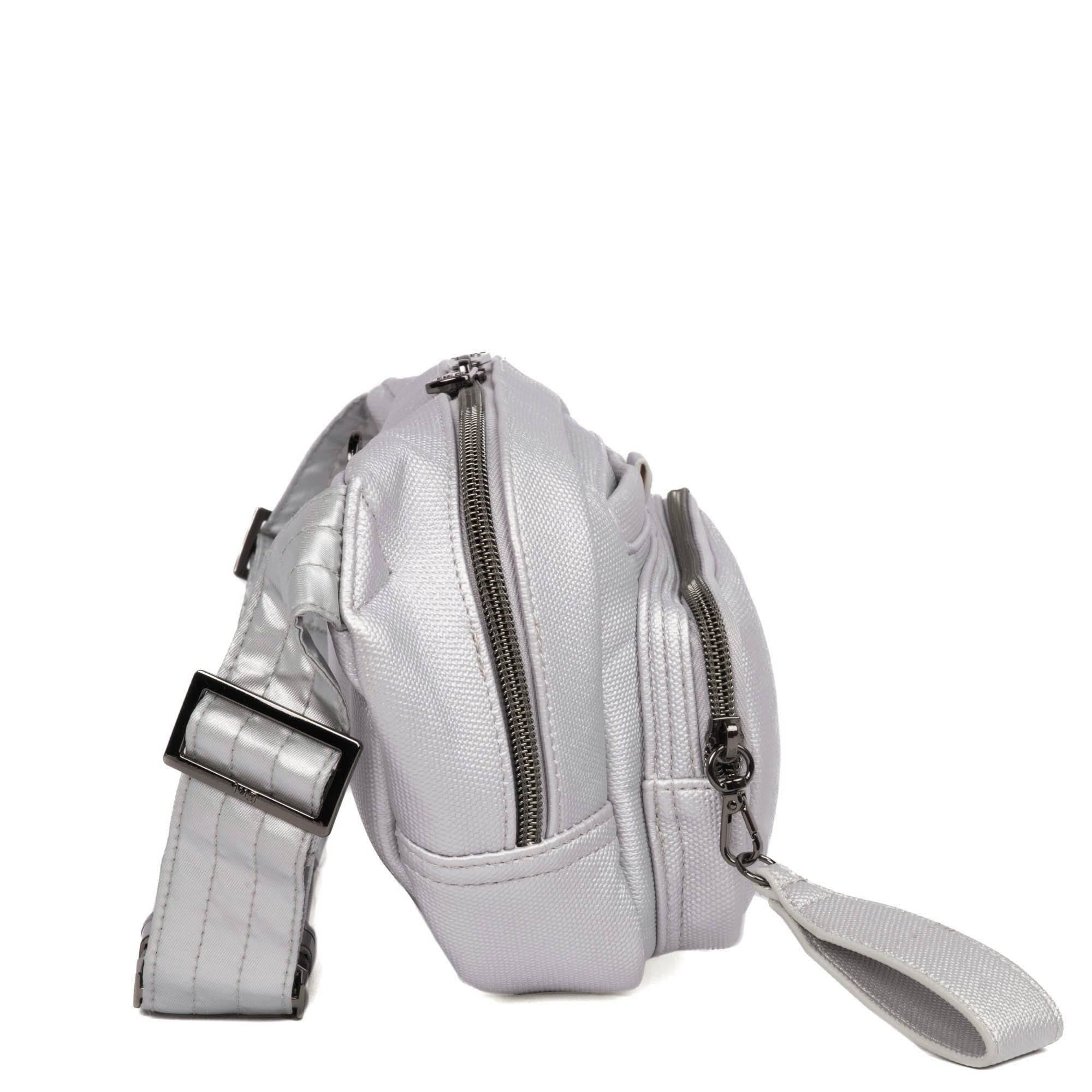 Hitch Matte Luxe VL Belt Bag - SILVER - HitchML_Silver_04