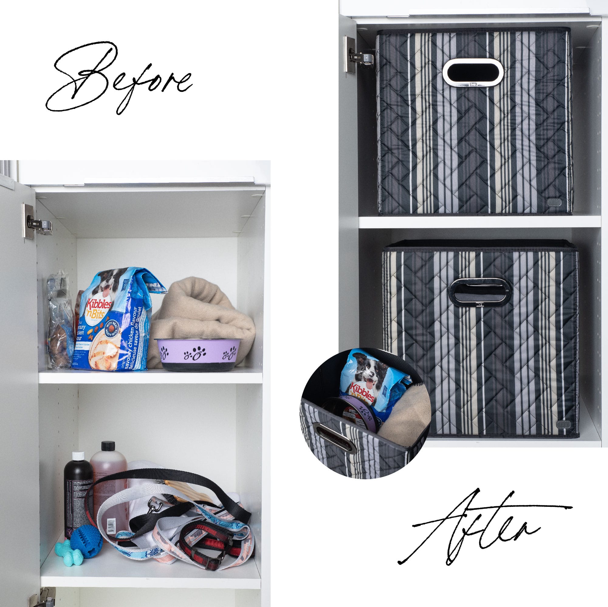 Cargo 2pc Collapsible Cube Bins - - Home-_Before-after_pet_Lifestyle