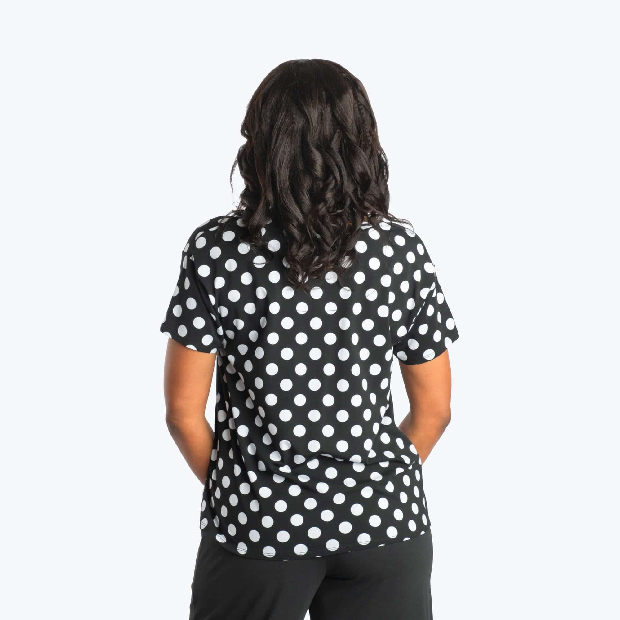 Hopper Cotton Jersey Tee - BLACK LARGE DOT - HopperCottonJerseyTee_BlackLargeDot_02