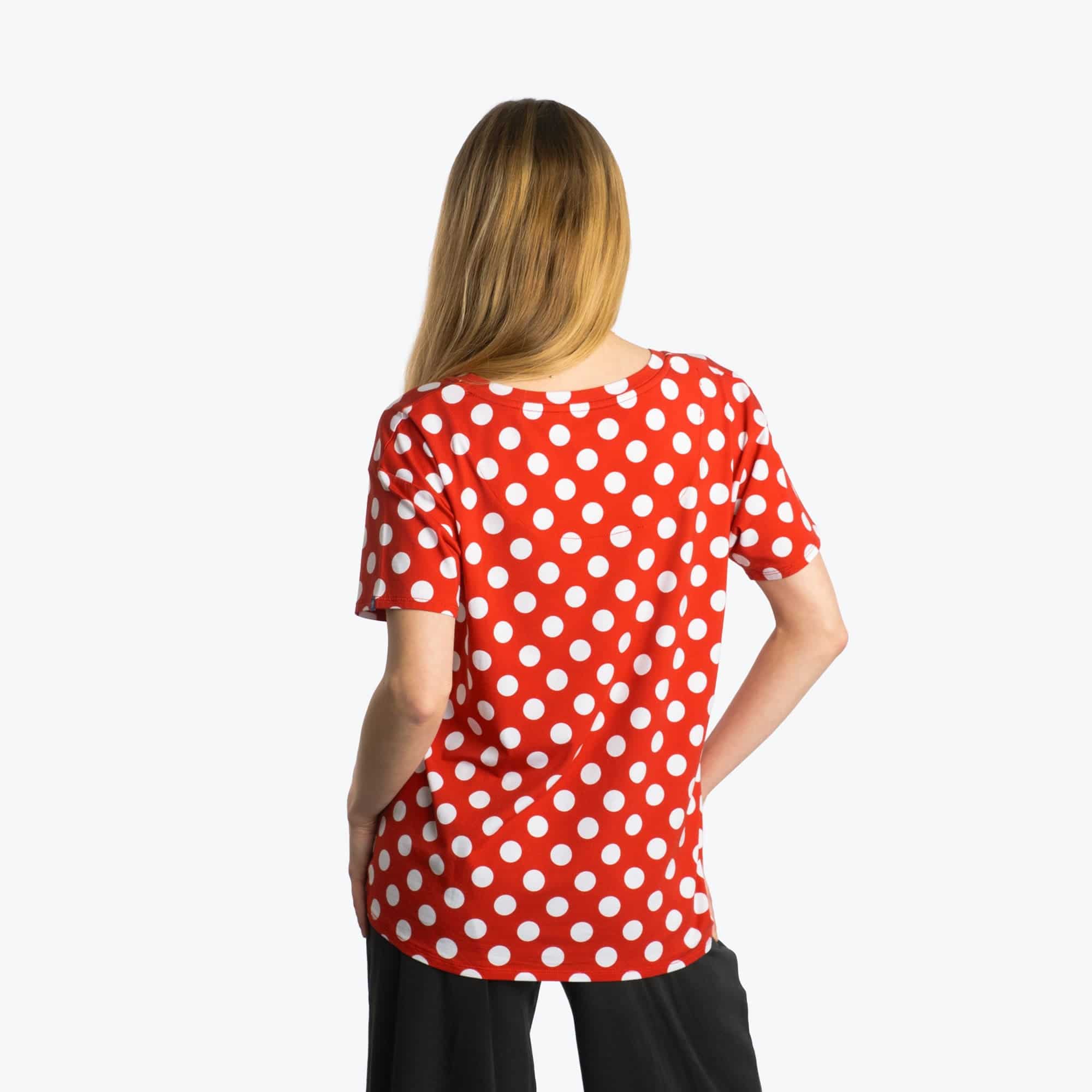 Hopper Cotton Jersey Tee - CRIMSON LARGE DOT - HopperCottonJerseyTee_CrimsonLargeDot_02