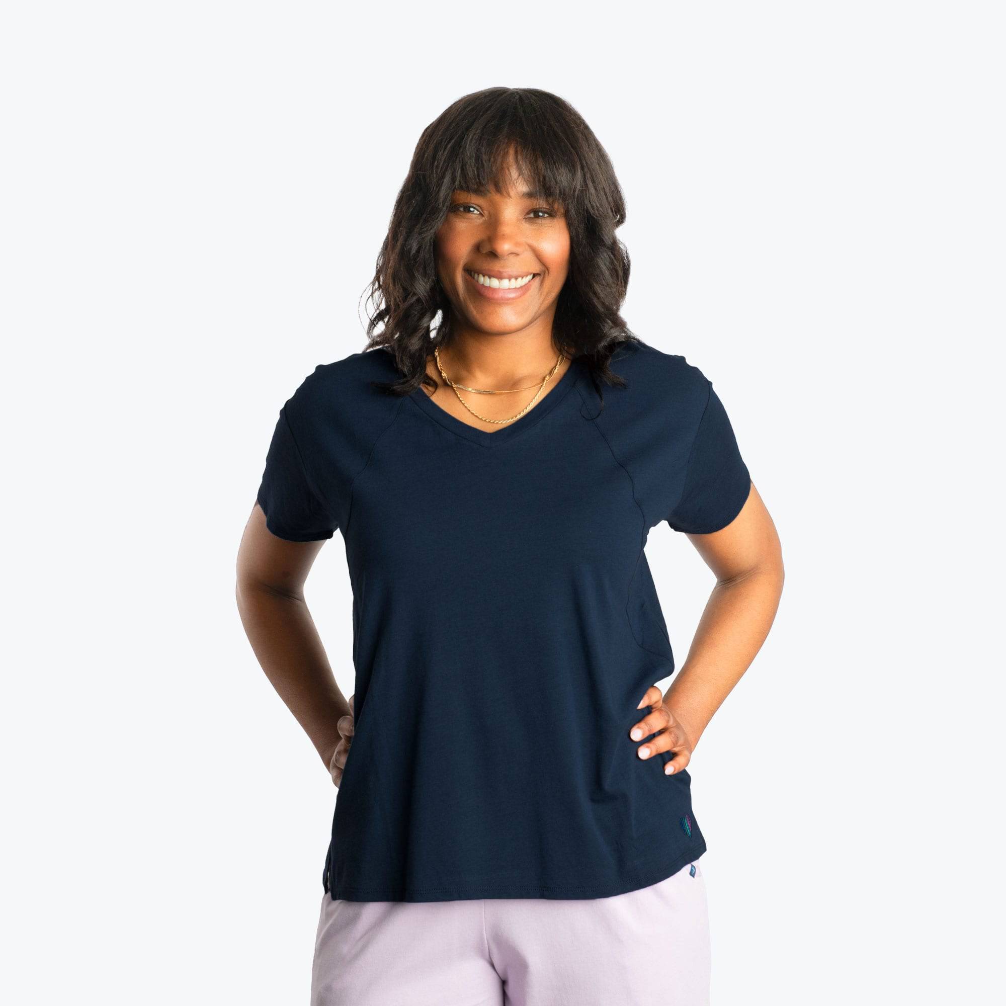 Hopper Cotton Jersey Tee - NAVY BLUE - HopperCottonJerseyTee_NavyBlue_01