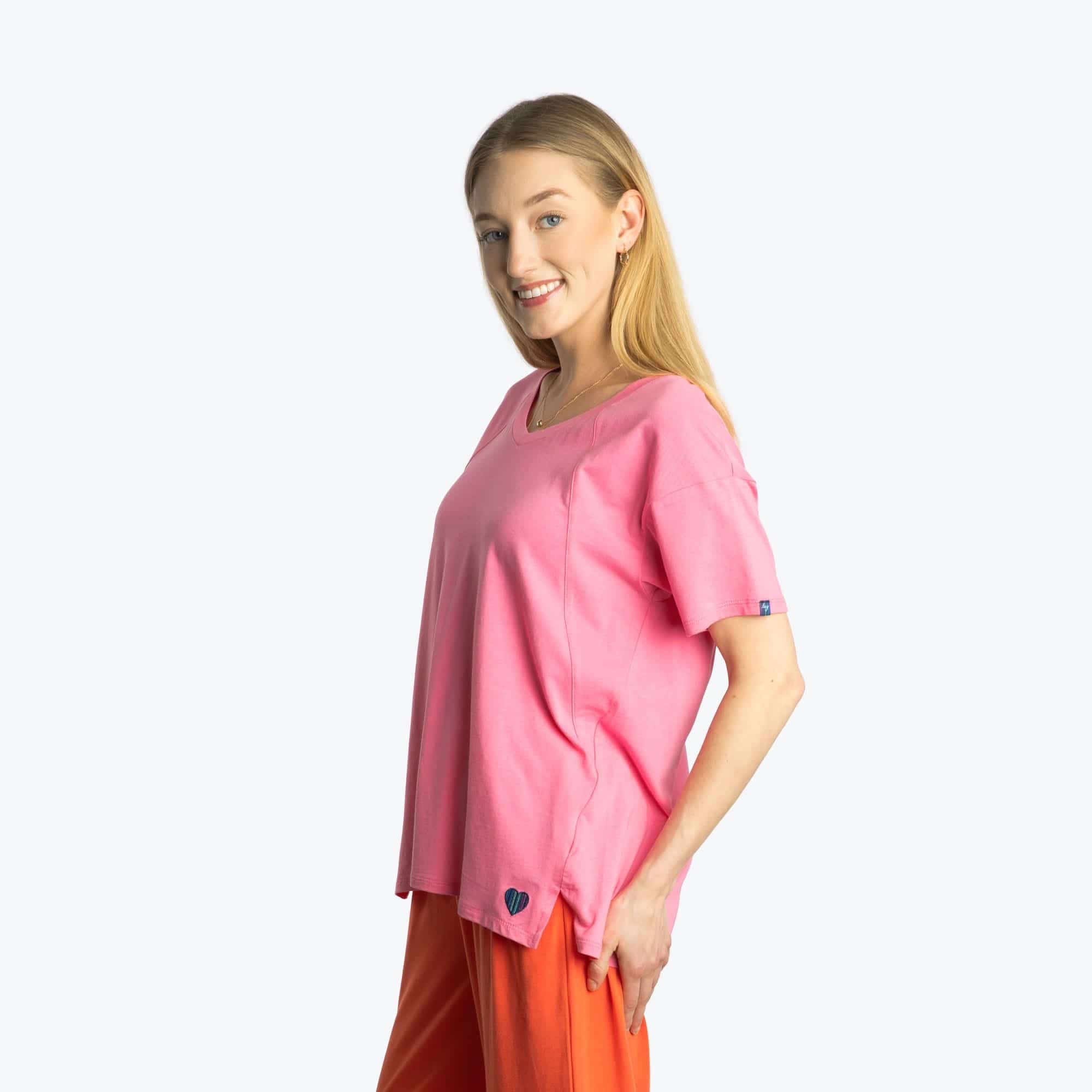 Hopper Cotton Jersey Tee - PINK TOURMALINE - HopperCottonJerseyTee_PinkTourmaline_03
