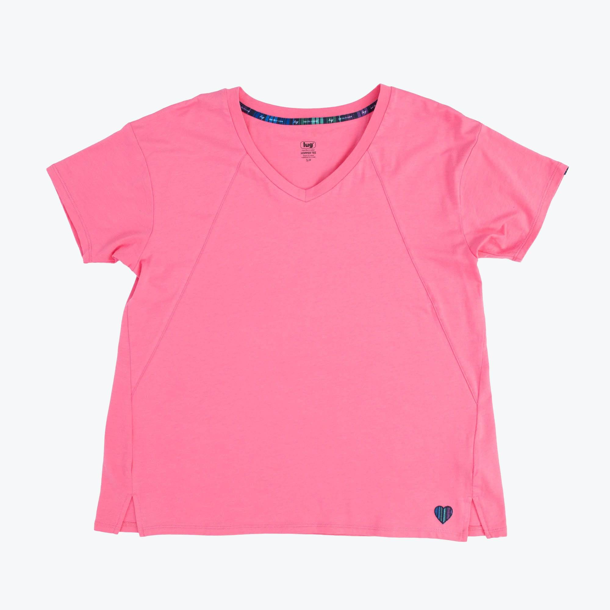 Hopper Cotton Jersey Tee - PINK TOURMALINE - HopperCottonJerseyTee_PinkTourmaline_Flatlay