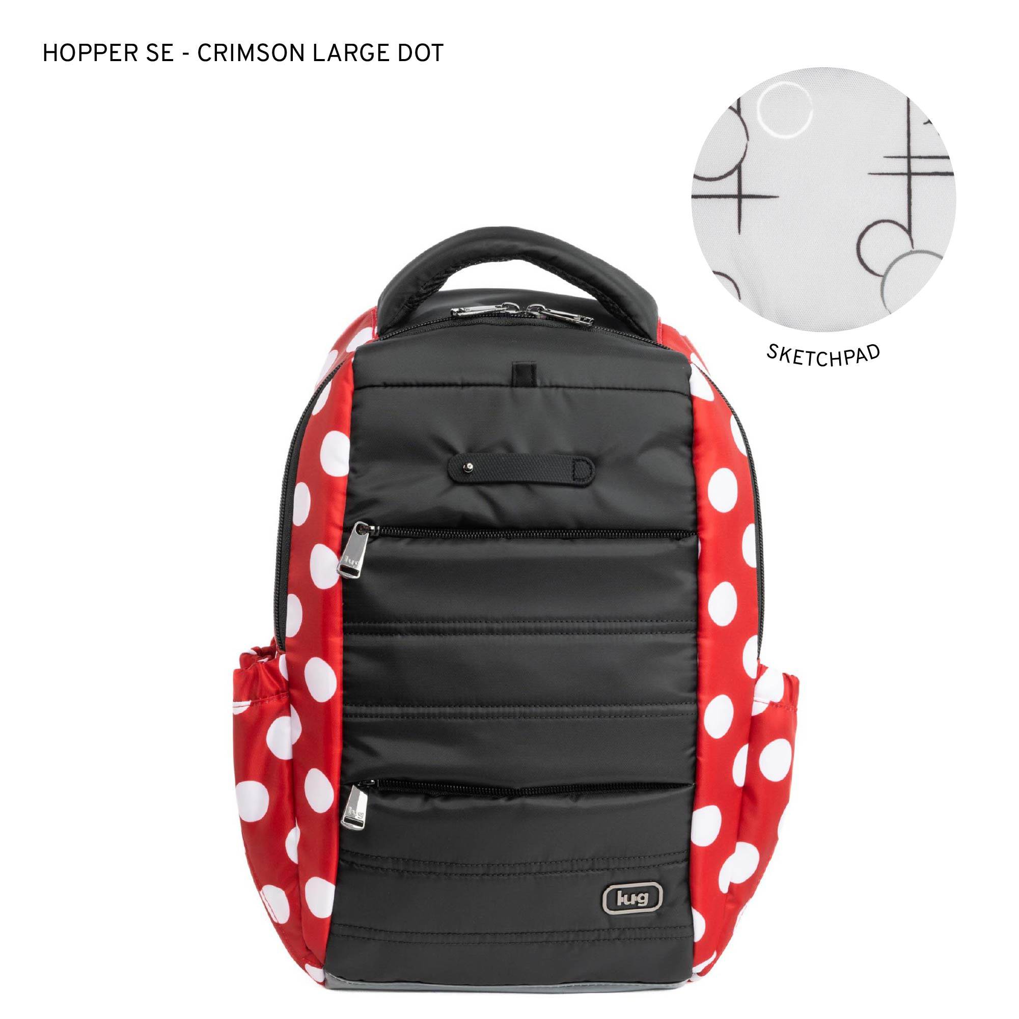 Hopper SE Backpack - CRIMSON LARGE DOT - HopperSE_CrimsonLGDot_LL_rshdxs