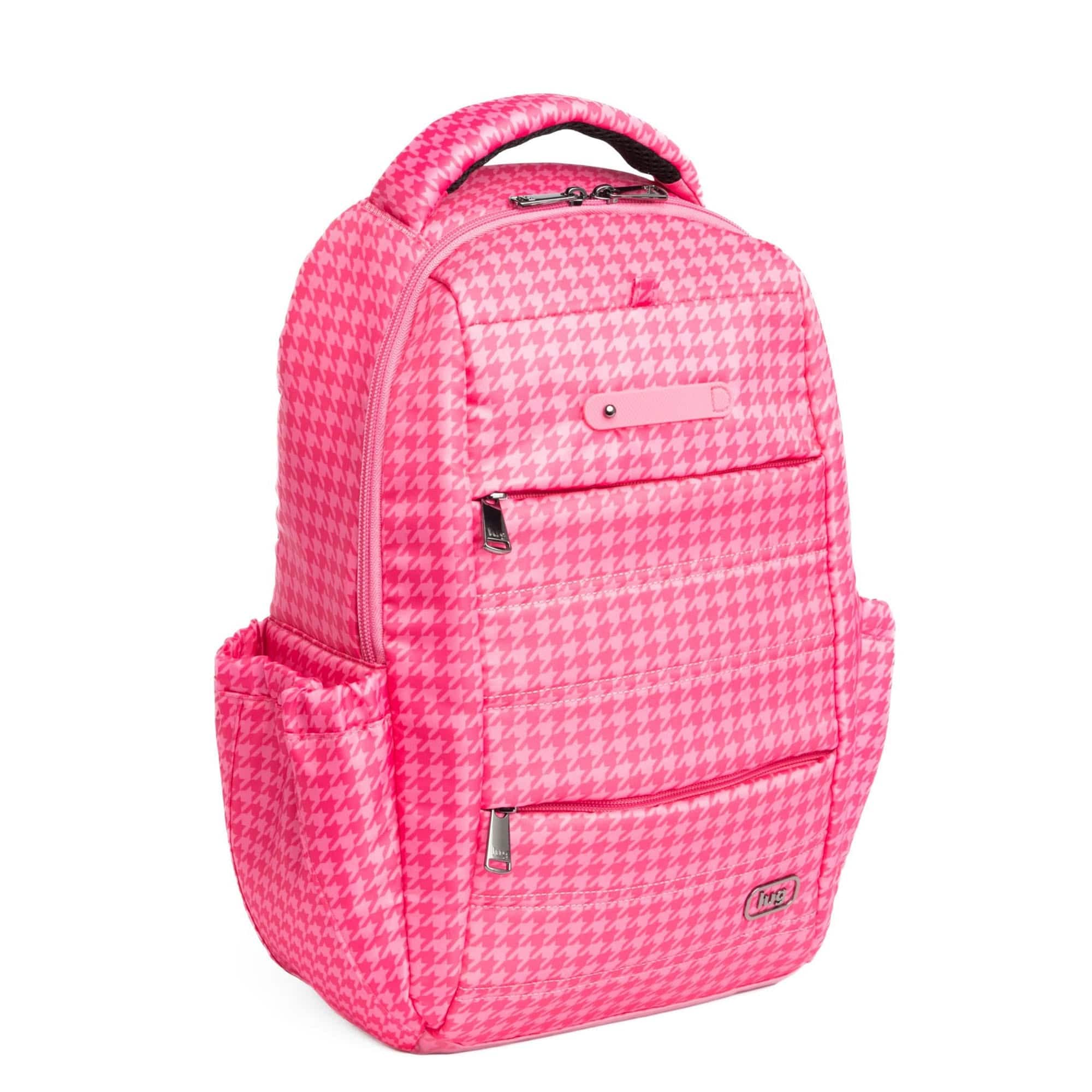 Hopper SE Backpack - RED PINK HOUNDSTOOTH - HopperSE_PinkHoundstooth_02