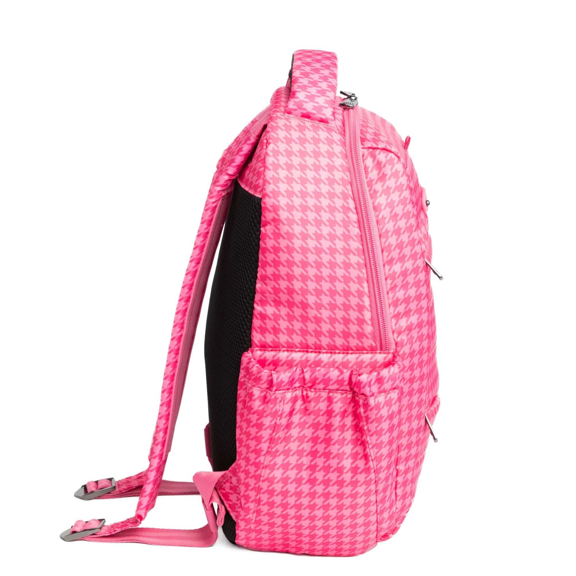 Hopper SE Backpack - RED PINK HOUNDSTOOTH - HopperSE_PinkHoundstooth_03