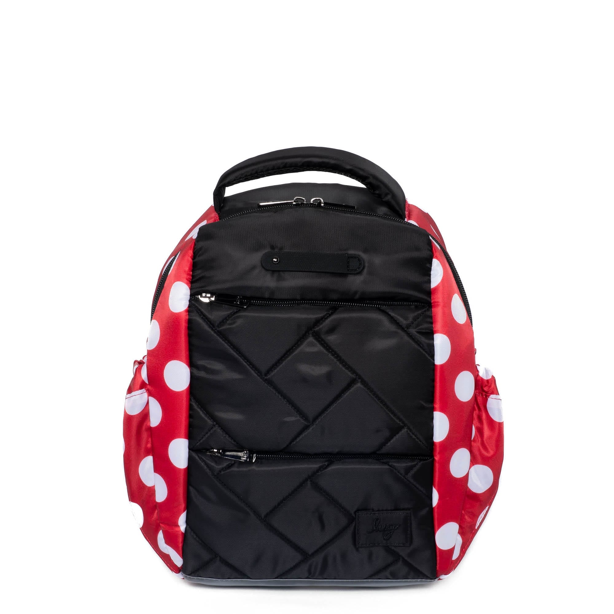 Hopper Shorty Backpack - BLACK CRIMSON LARGE DOT - HopperShorty_BlackCrimsonLGDot_01