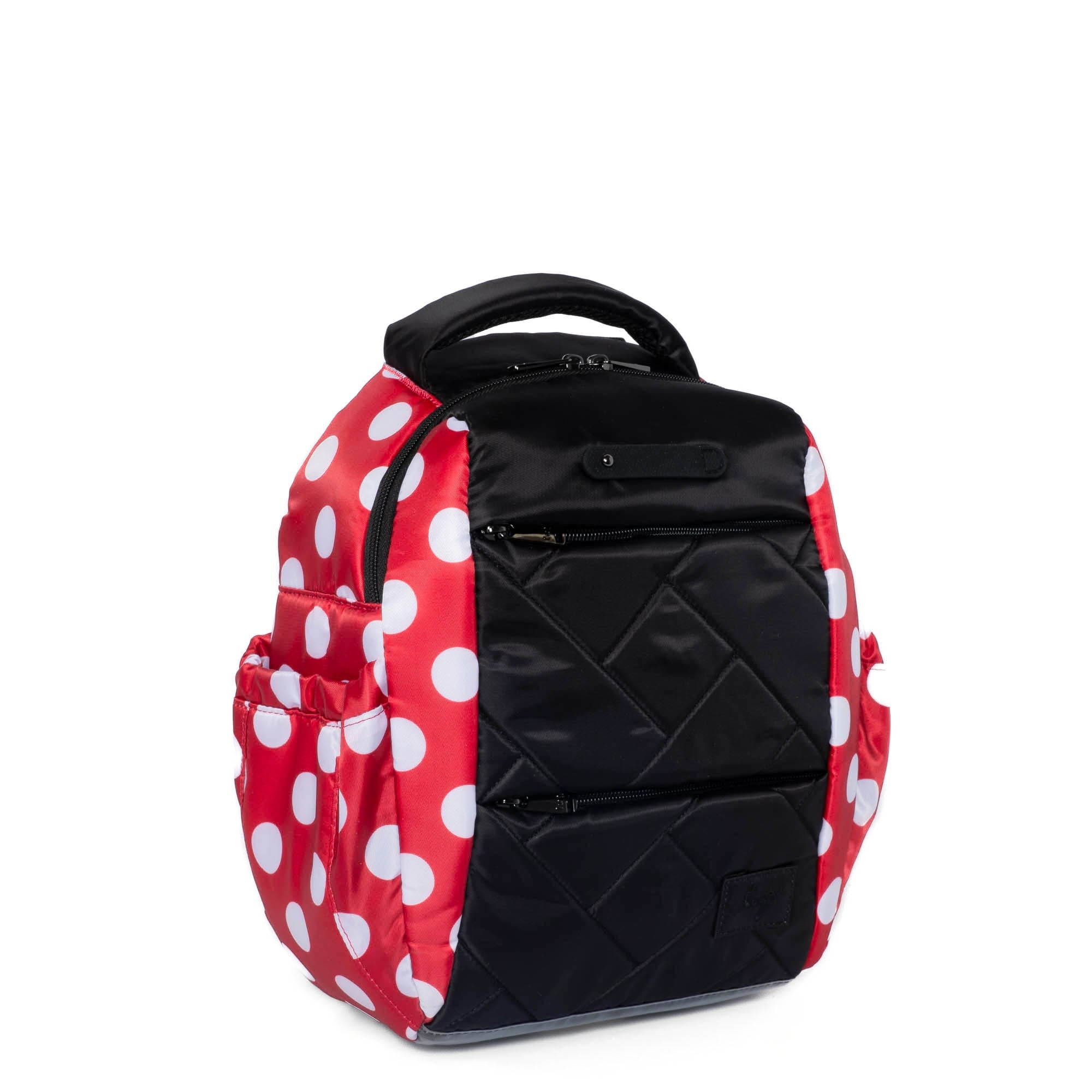 Hopper Shorty Backpack - BLACK CRIMSON LARGE DOT - HopperShorty_BlackCrimsonLGDot_02