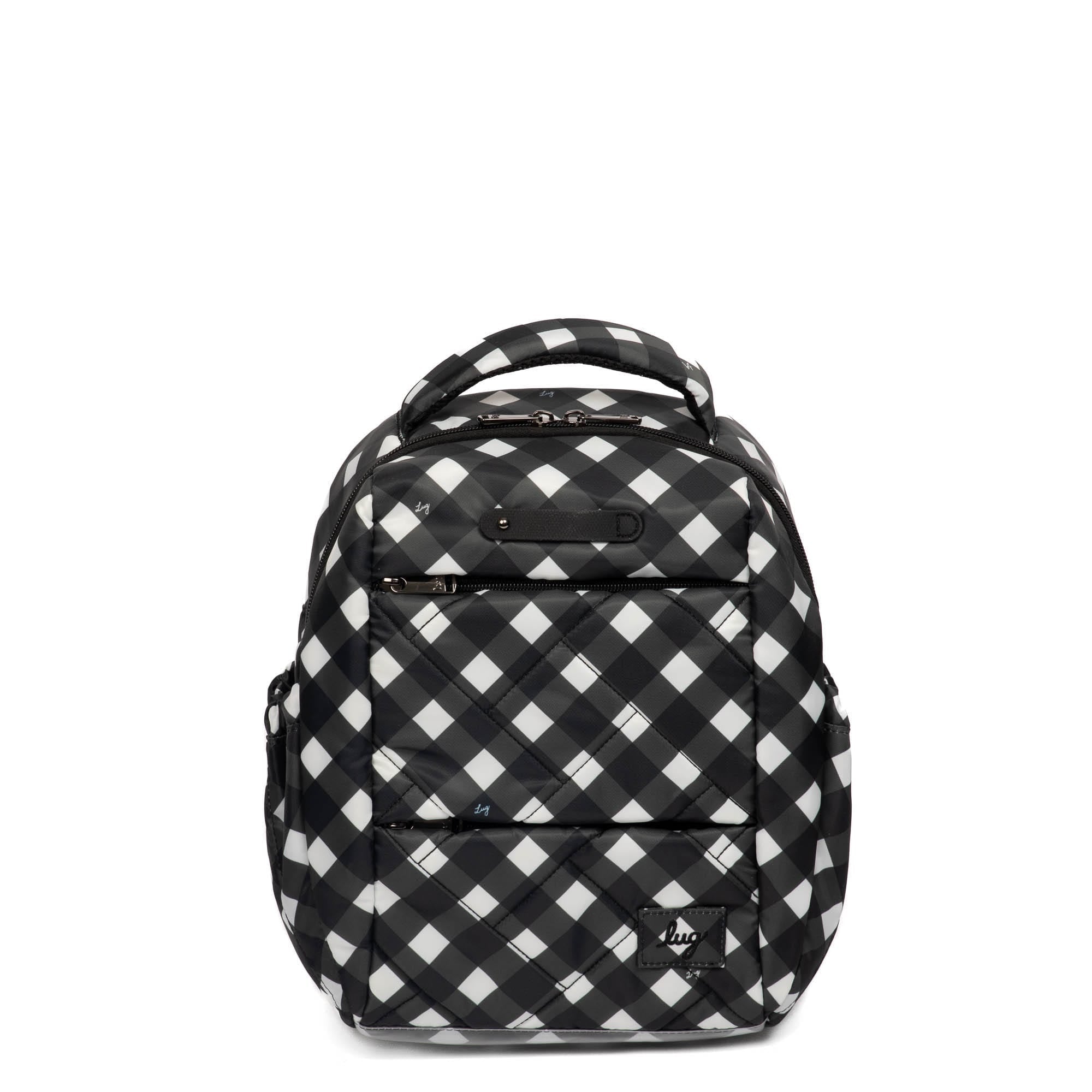 Hopper Shorty Backpack - GINGHAM BLACK - HopperShorty_GinghamBlack_01