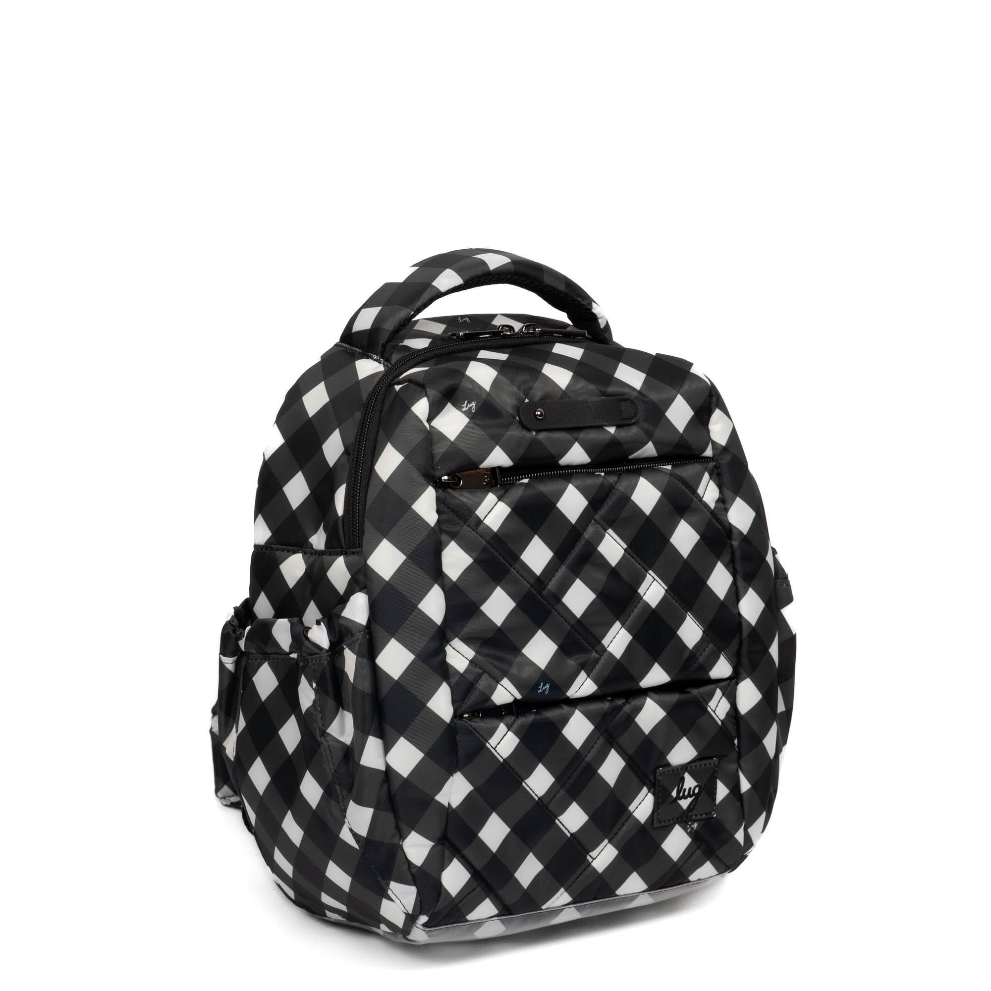 Hopper Shorty Backpack - GINGHAM BLACK - HopperShorty_GinghamBlack_02