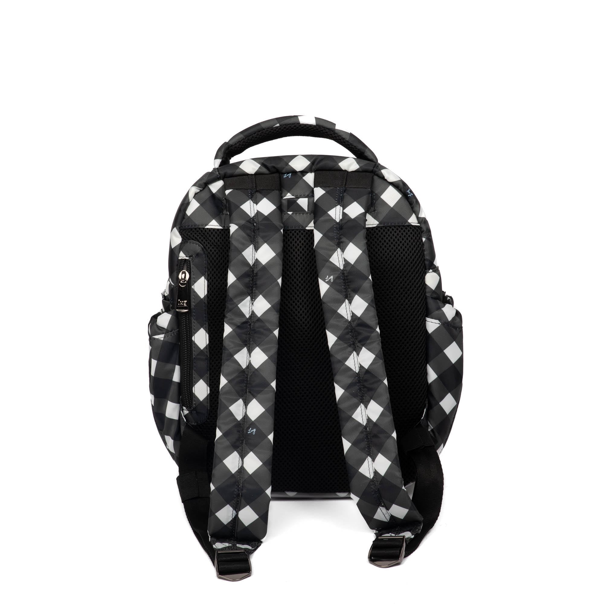 Hopper Shorty Backpack - GINGHAM BLACK - HopperShorty_GinghamBlack_04