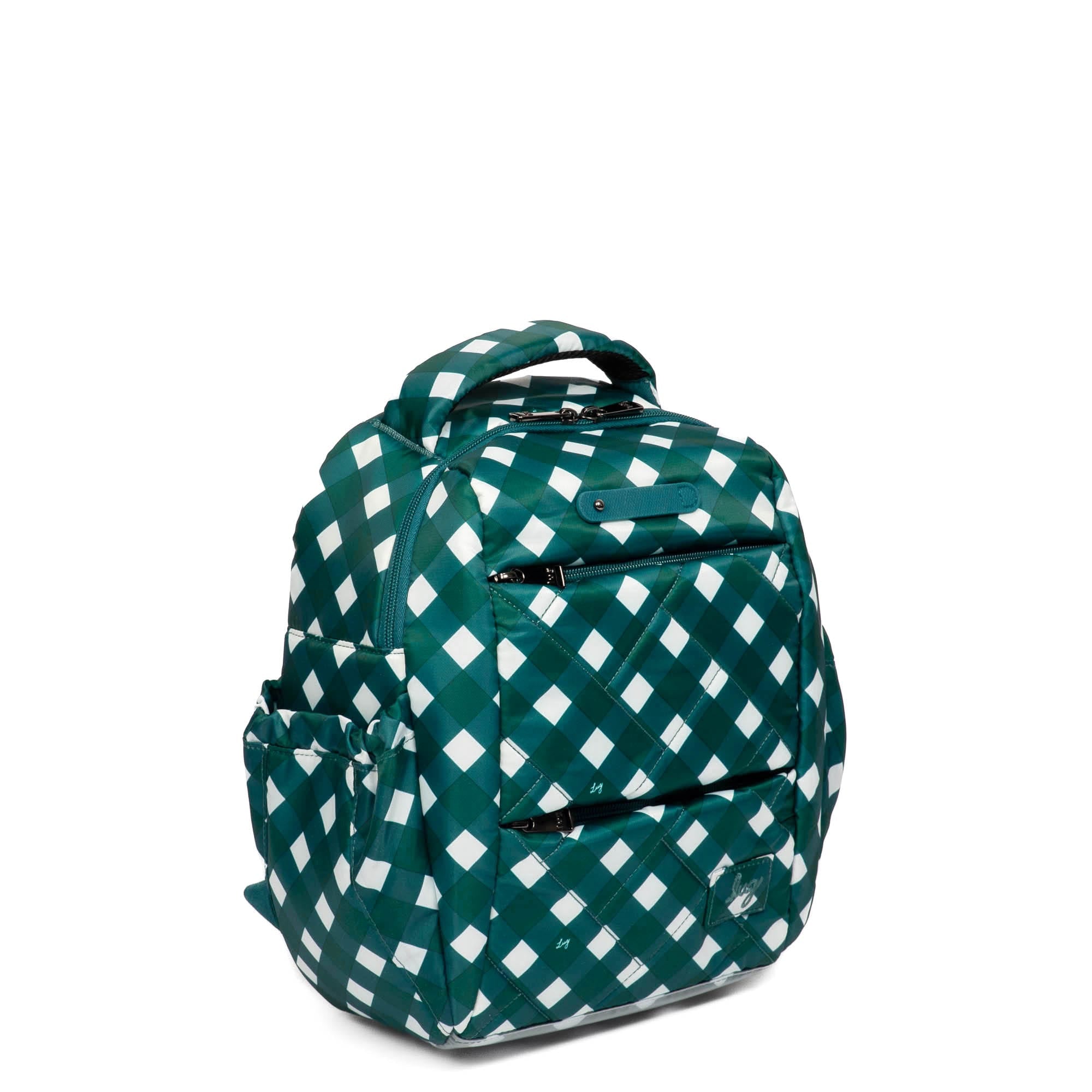 Hopper Shorty Backpack - GINGHAM EVERGREEN - HopperShorty_GinghamEvergreen_02