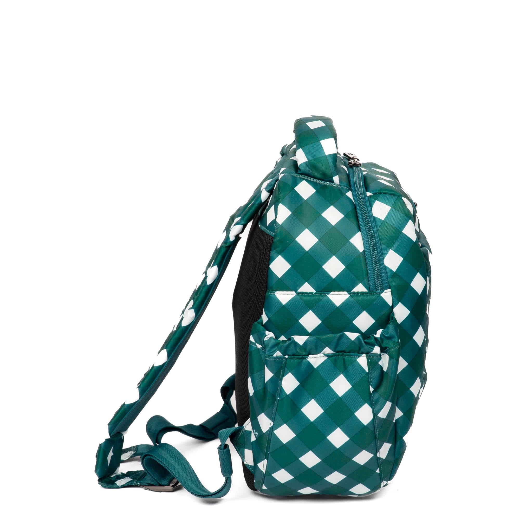 Hopper Shorty Backpack - GINGHAM EVERGREEN - HopperShorty_GinghamEvergreen_03