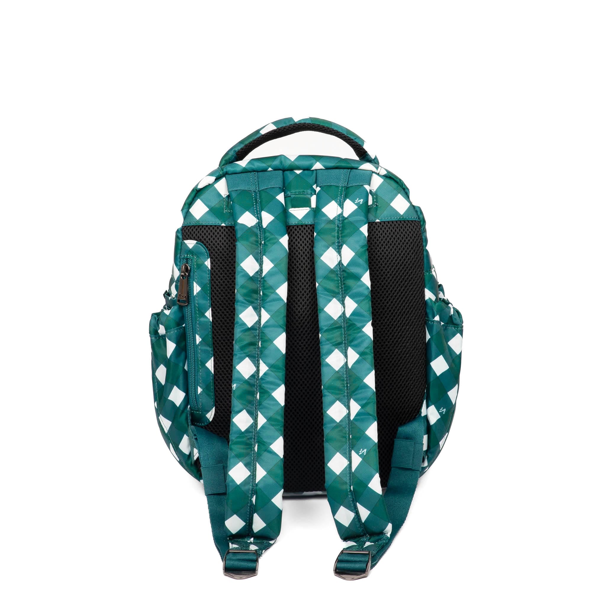 Hopper Shorty Backpack - GINGHAM EVERGREEN - HopperShorty_GinghamEvergreen_04