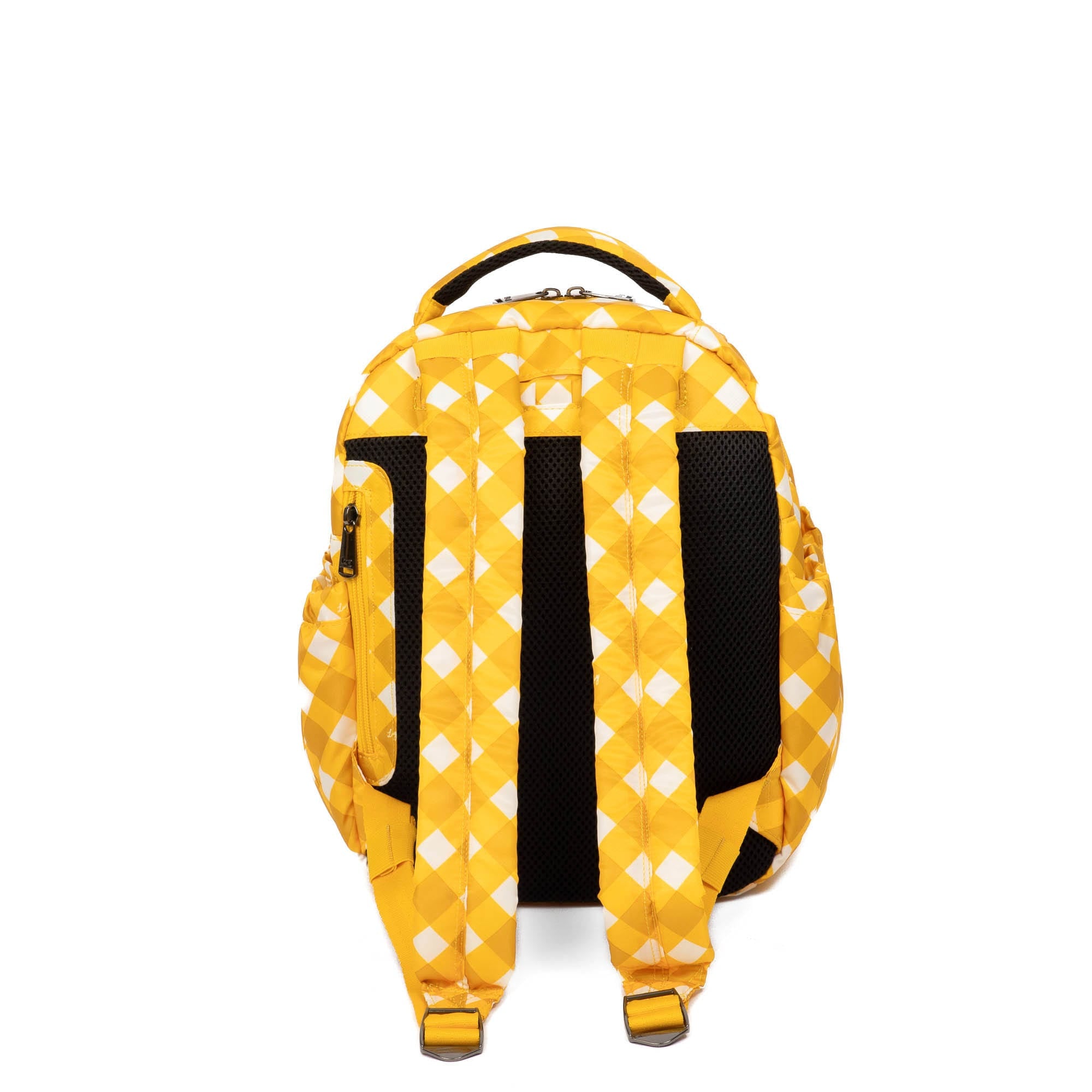 Hopper Shorty Backpack - GINGHAM MUSTARD - HopperShorty_GinghamMustard_04