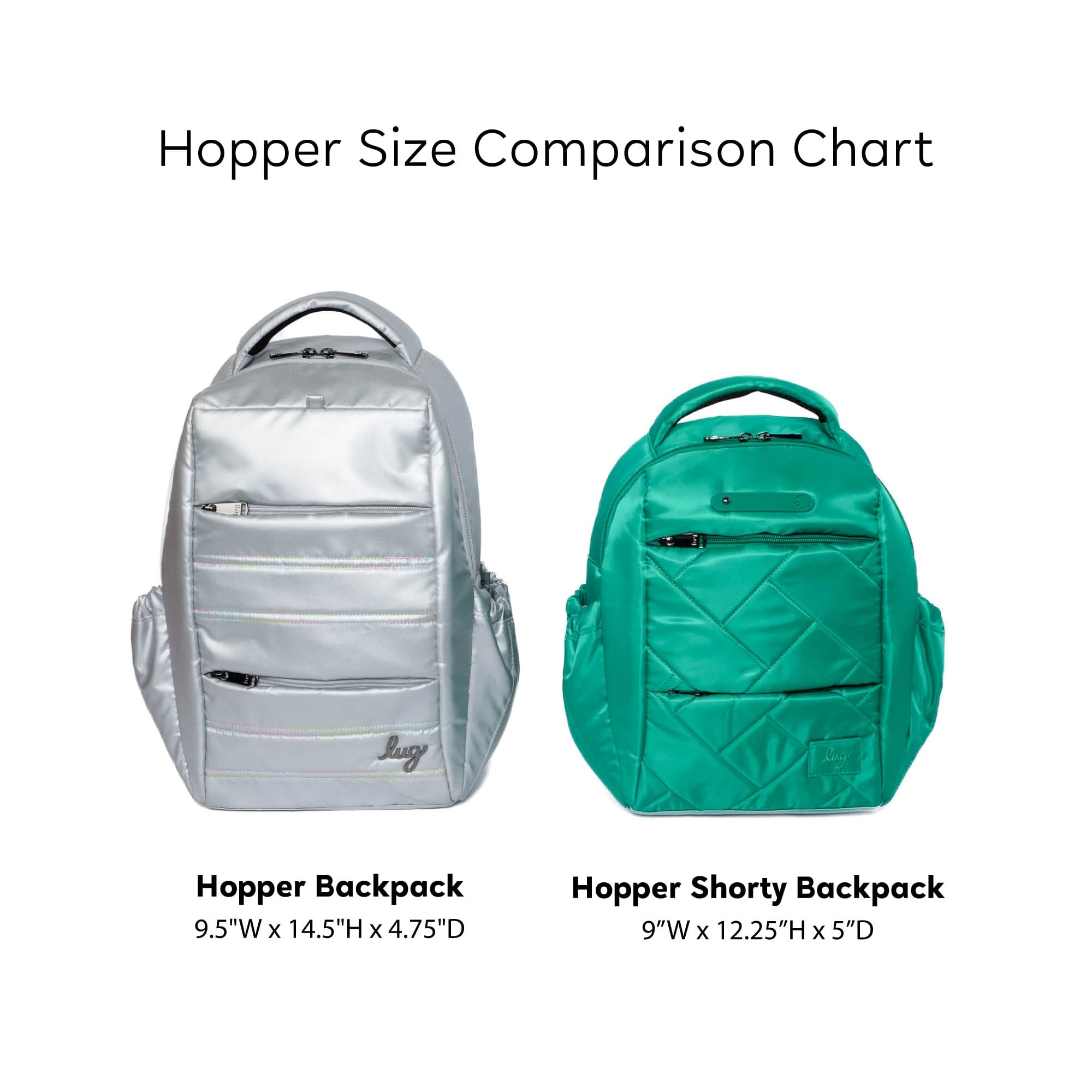 Hopper Shorty Backpack - - Hopper_Shorty_ComparisonChart