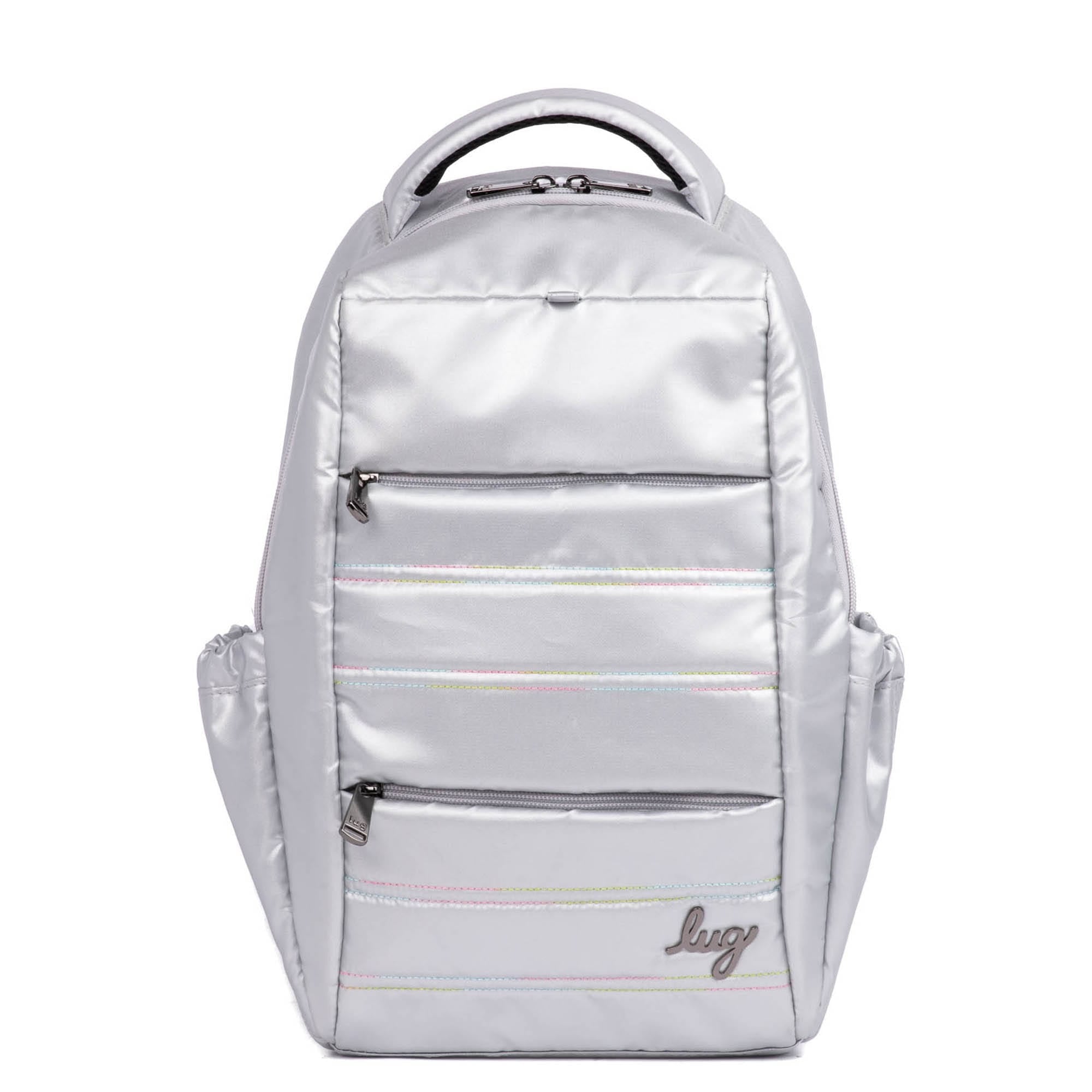 Hopper Backpack - METALLIC SILVER ICEPOP STITCH - Hopper_SilverwithIcepop_01